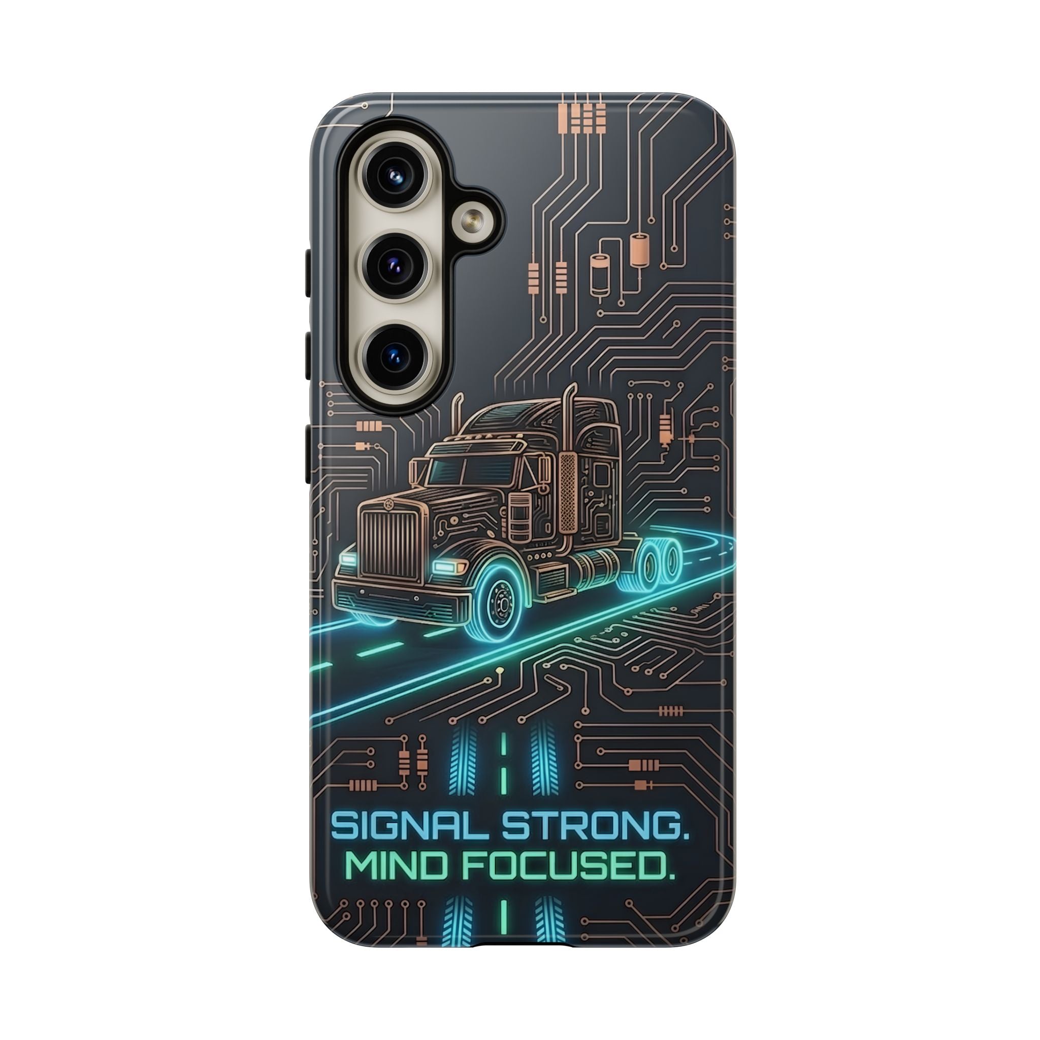 Truck Driver Gamer Phone Case — “Real Life. No Pause Button.”