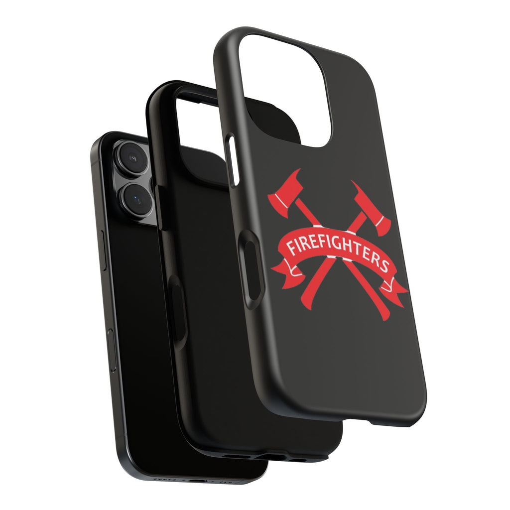 Firefighters Tough Phone Case — Red Crossed Axes Design