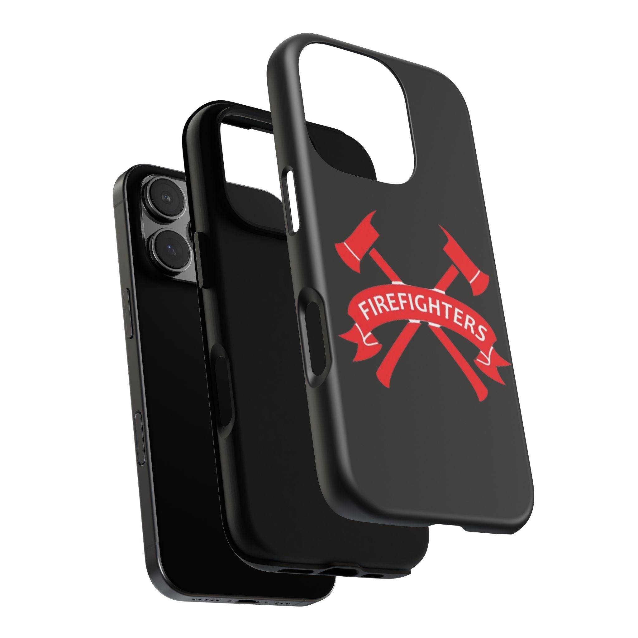 Firefighters Tough Phone Case — Red Crossed Axes Design
