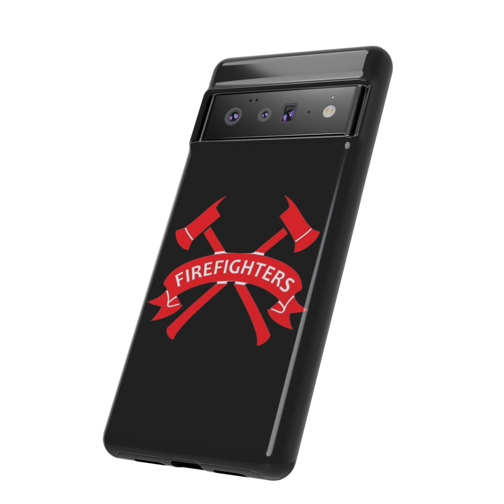 Firefighters Tough Phone Case — Red Crossed Axes Design