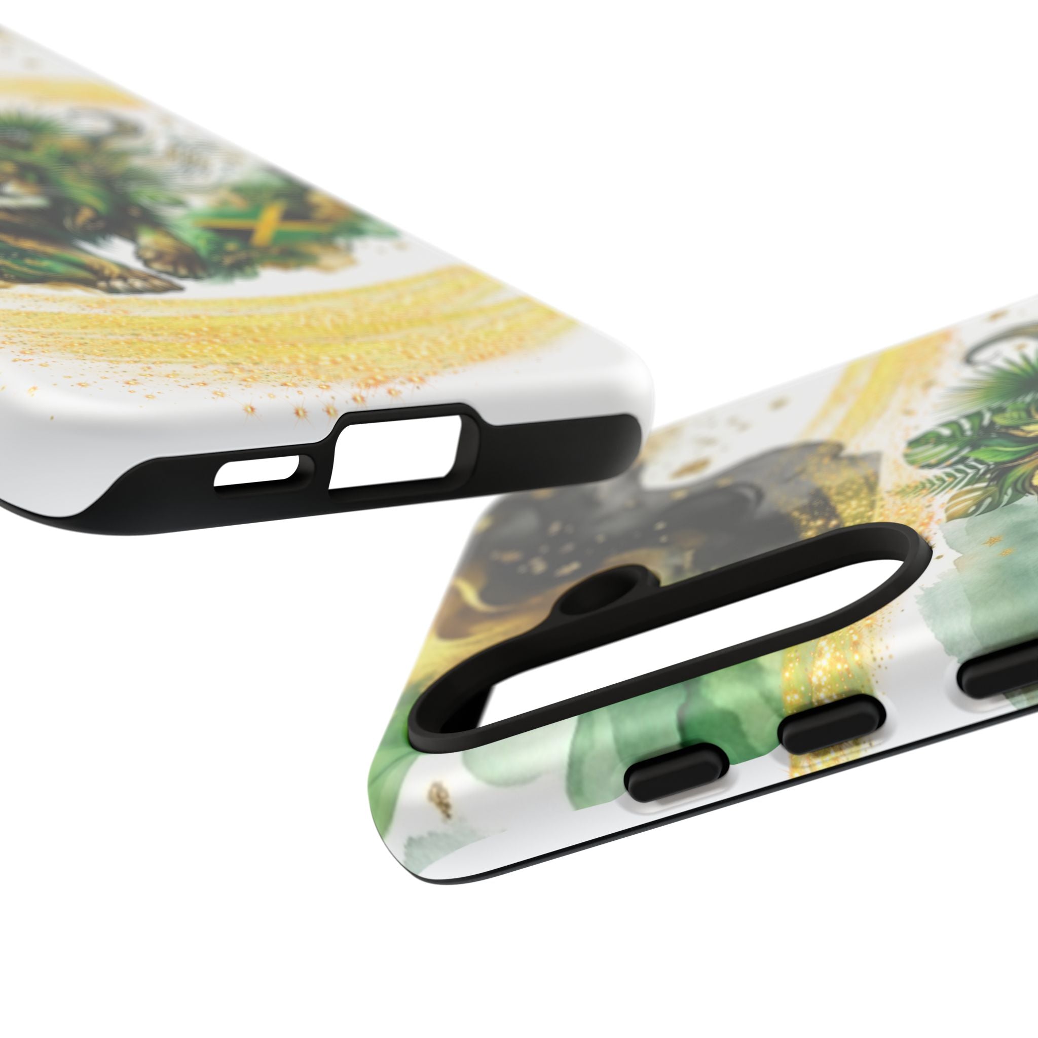Reggae Lion Phone Case — Jamaican Flag Rasta Art Tough Phone Cover