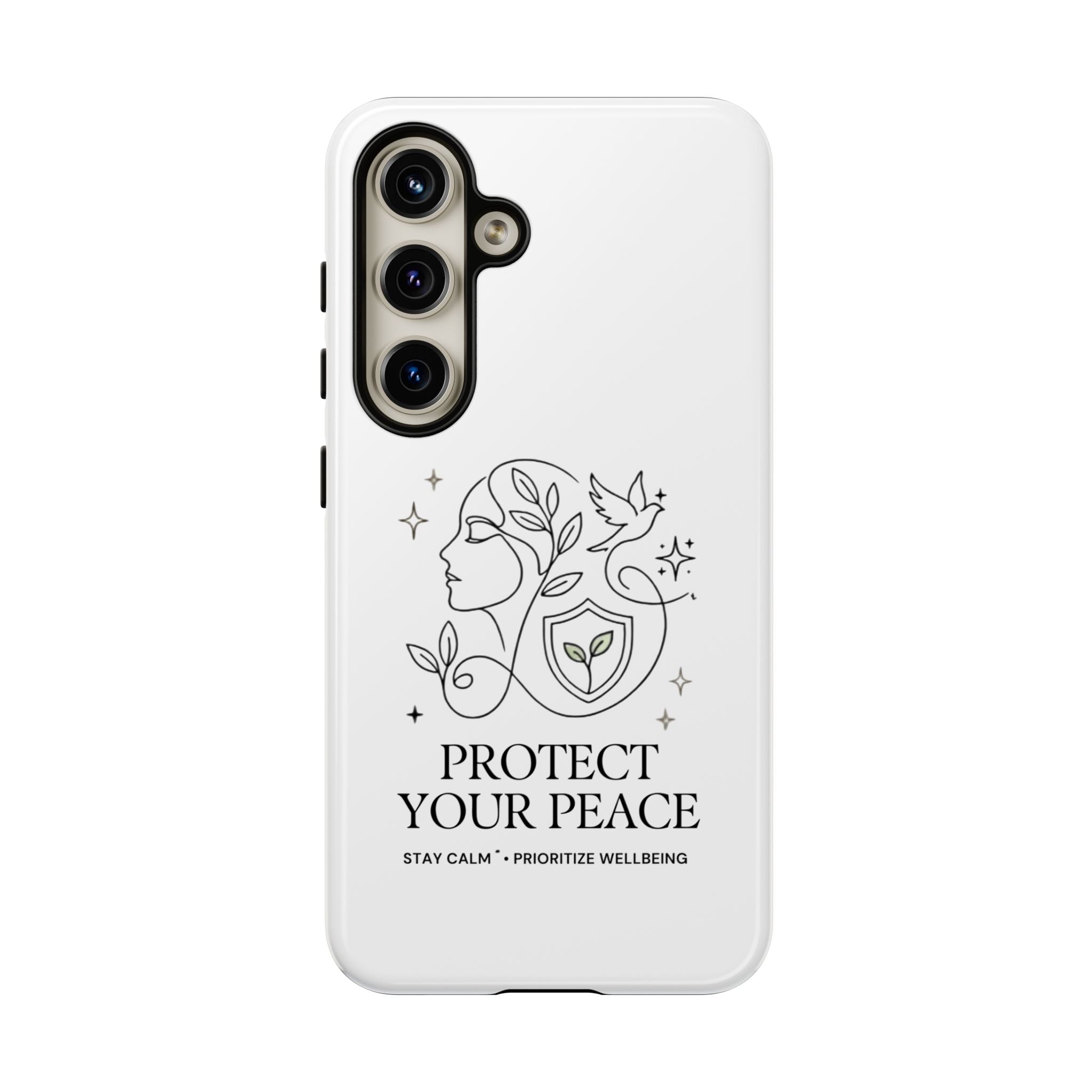 Protect Your Peace Phone Case – Minimalist Wellness iPhone Cover