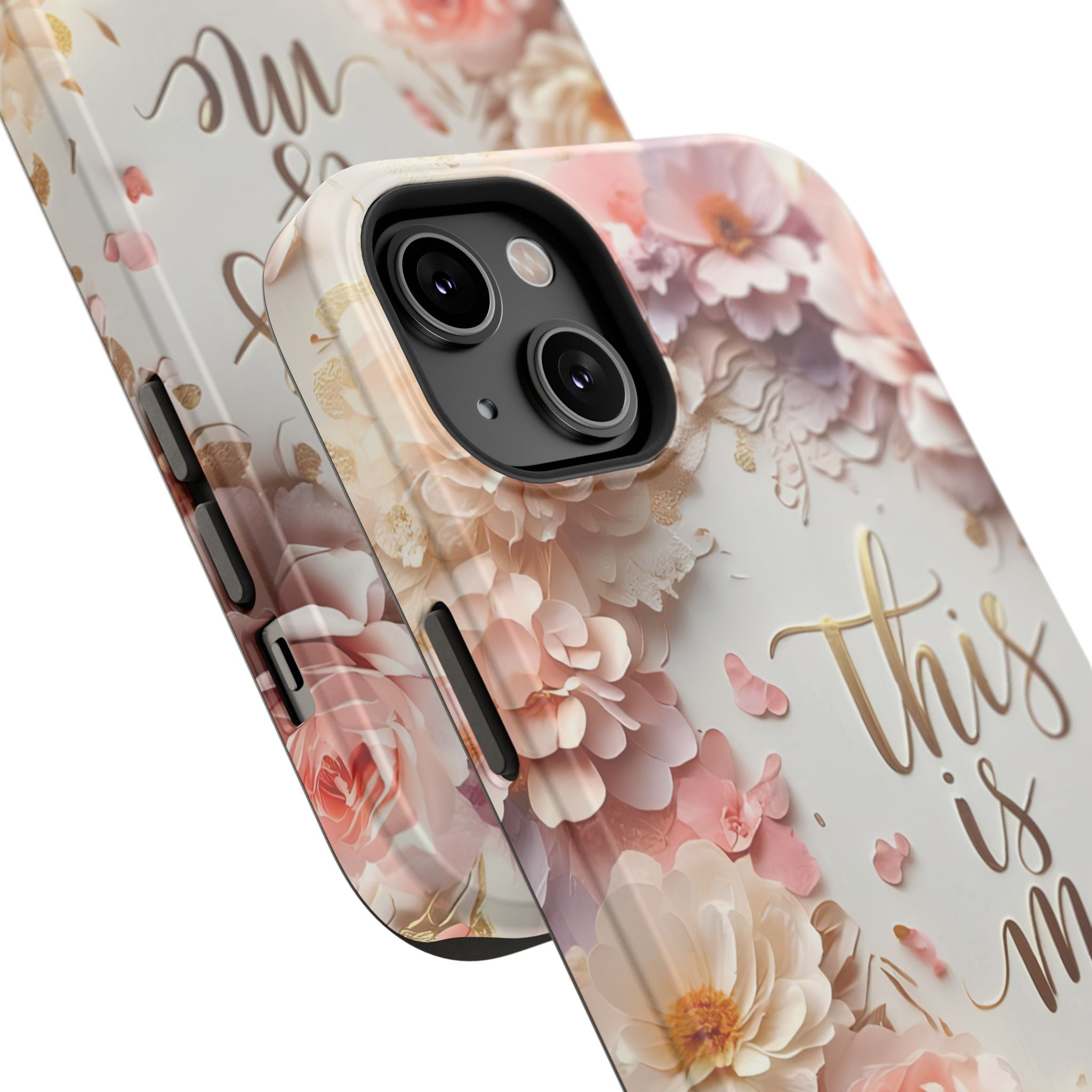 Floral "This Is Me" Phone Case — Impact-Resistant Floral Protective Cover