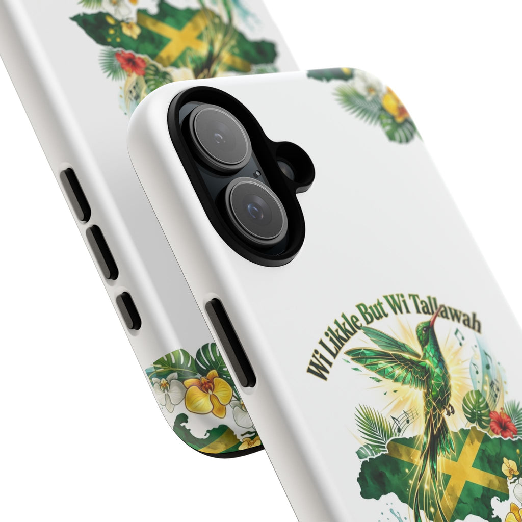 Jamaica Hummingbird Phone Case — “Wi Likkle But Wi Tallawah” Tropical Protective Cover