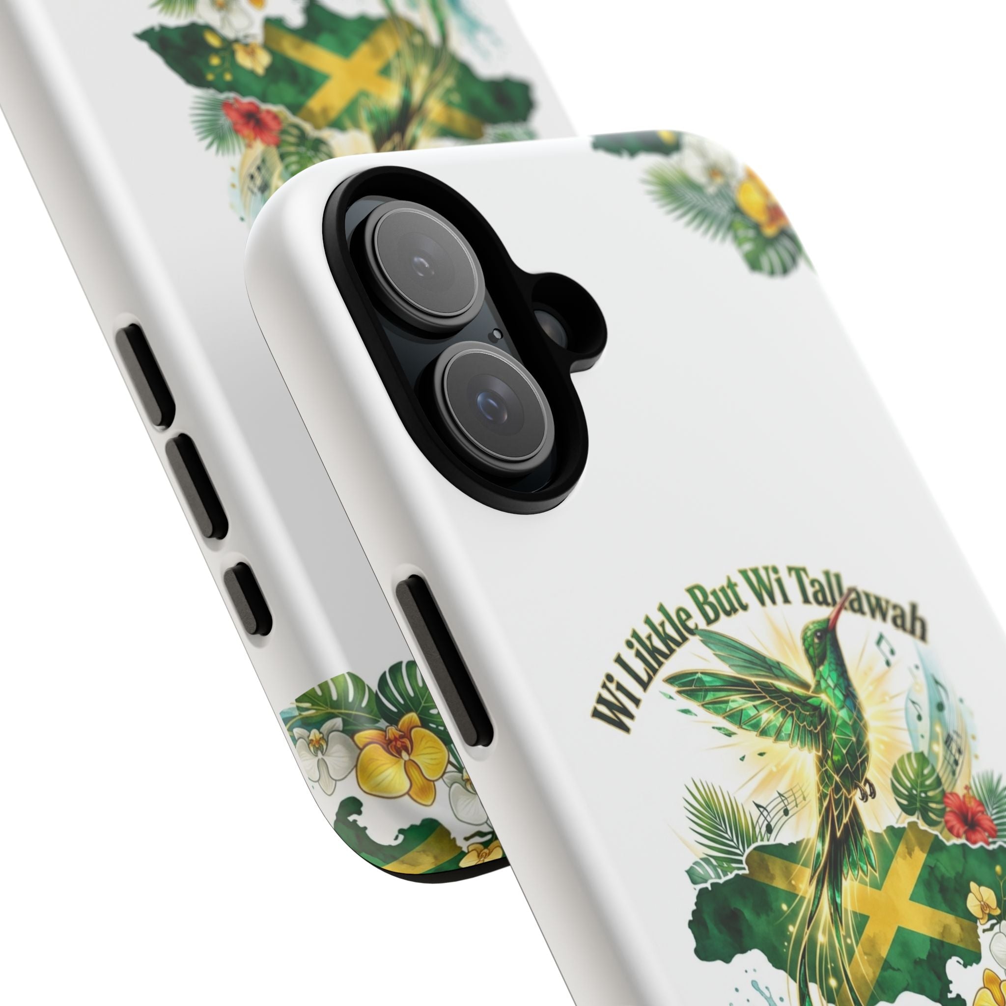 Jamaica Hummingbird Phone Case — “Wi Likkle But Wi Tallawah” Tropical Protective Cover