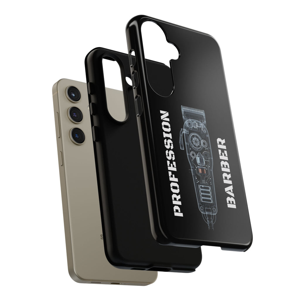 Barber Clip Cord X‑Ray Tough Phone Case – Professional Barber Gift