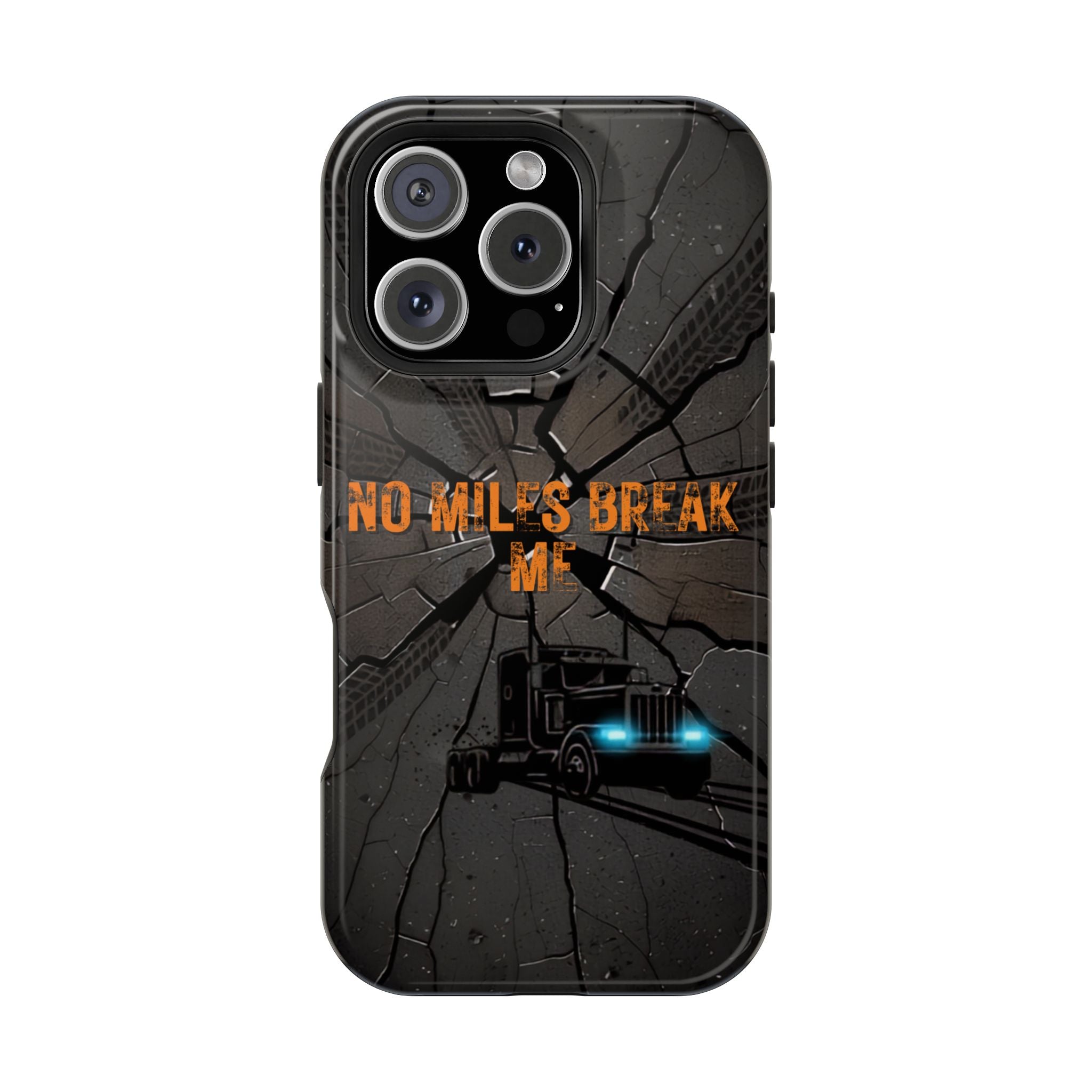 Phone Case — Fiery Semi Truck Magnetic Impact-Resistant Case