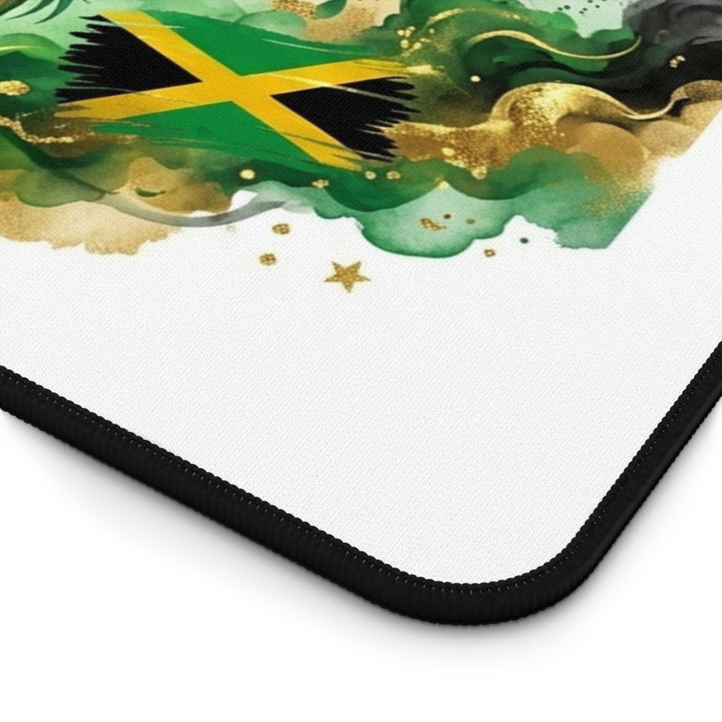Island Energy Desk Mat — Jamaican Lion Gaming/Office Mouse Pad