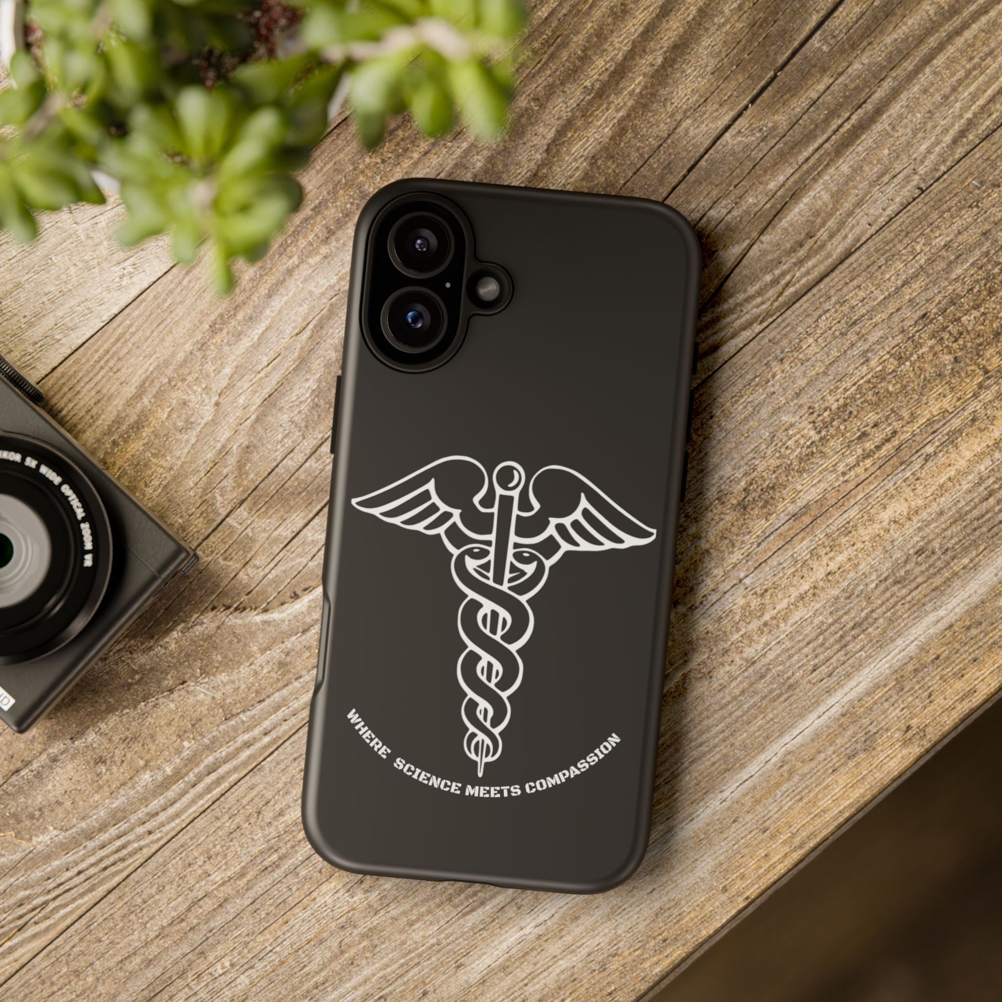 Medical Caduceus Phone Case — "Where Science Meets Compassion" Protective iPhone Cover
