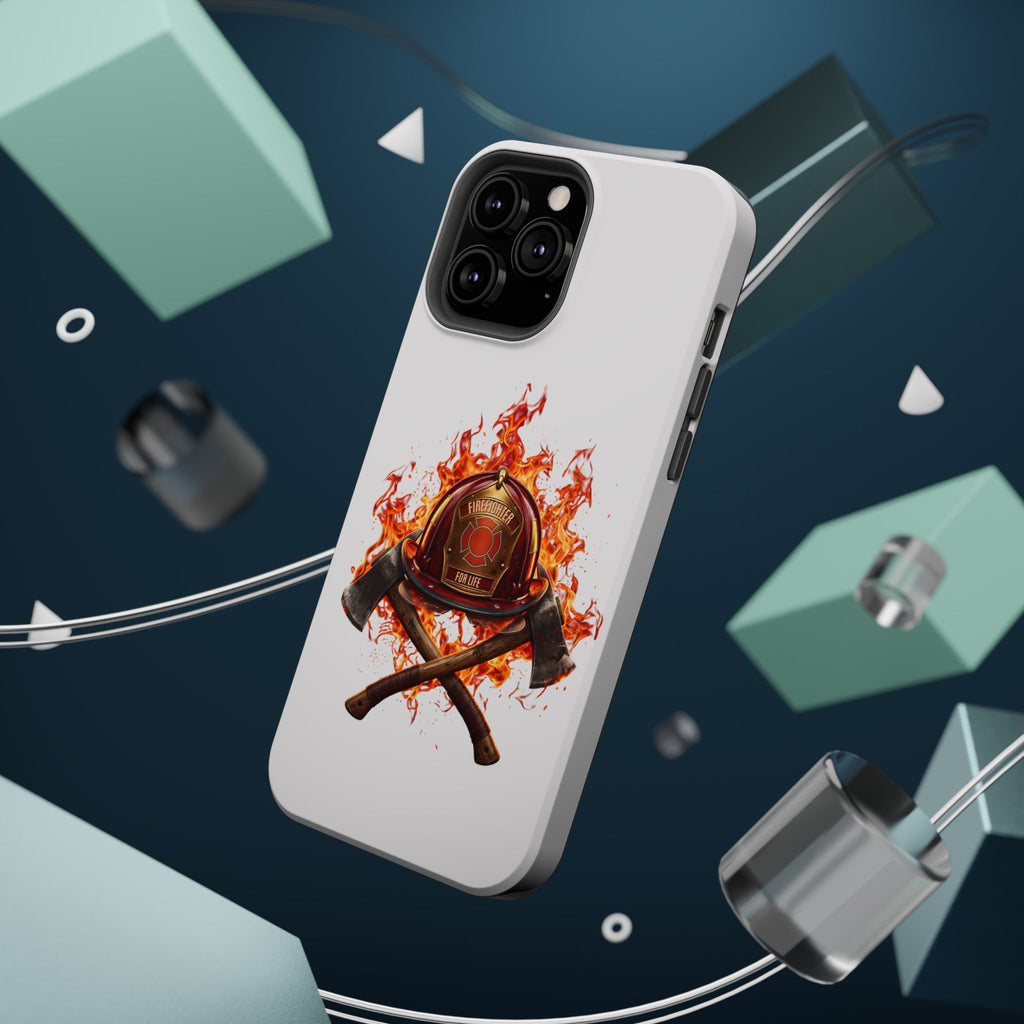 Firefighter Helmet Flames Phone Case — Station 117 Magnetic Impact-Resistant Case