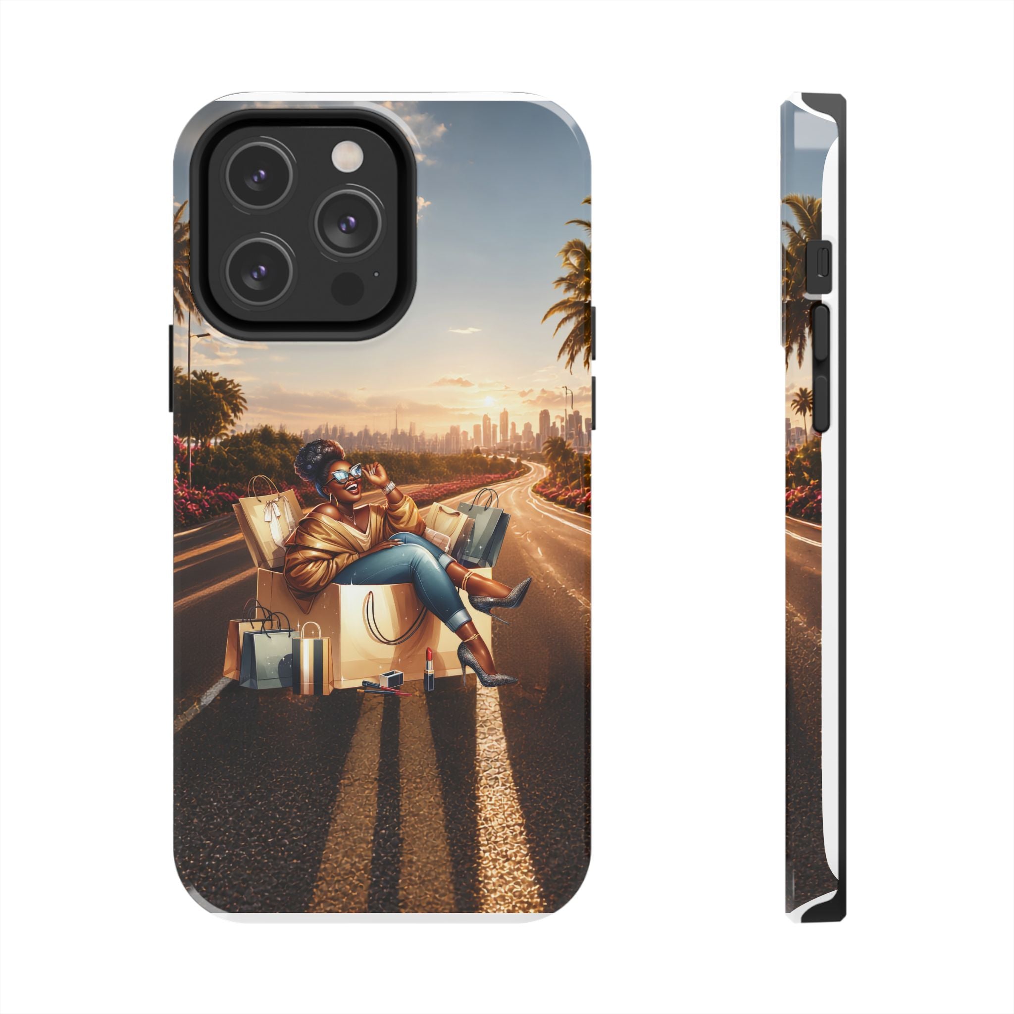 Sunset Roadtrip Tough Phone Case — Relaxed Traveler Design