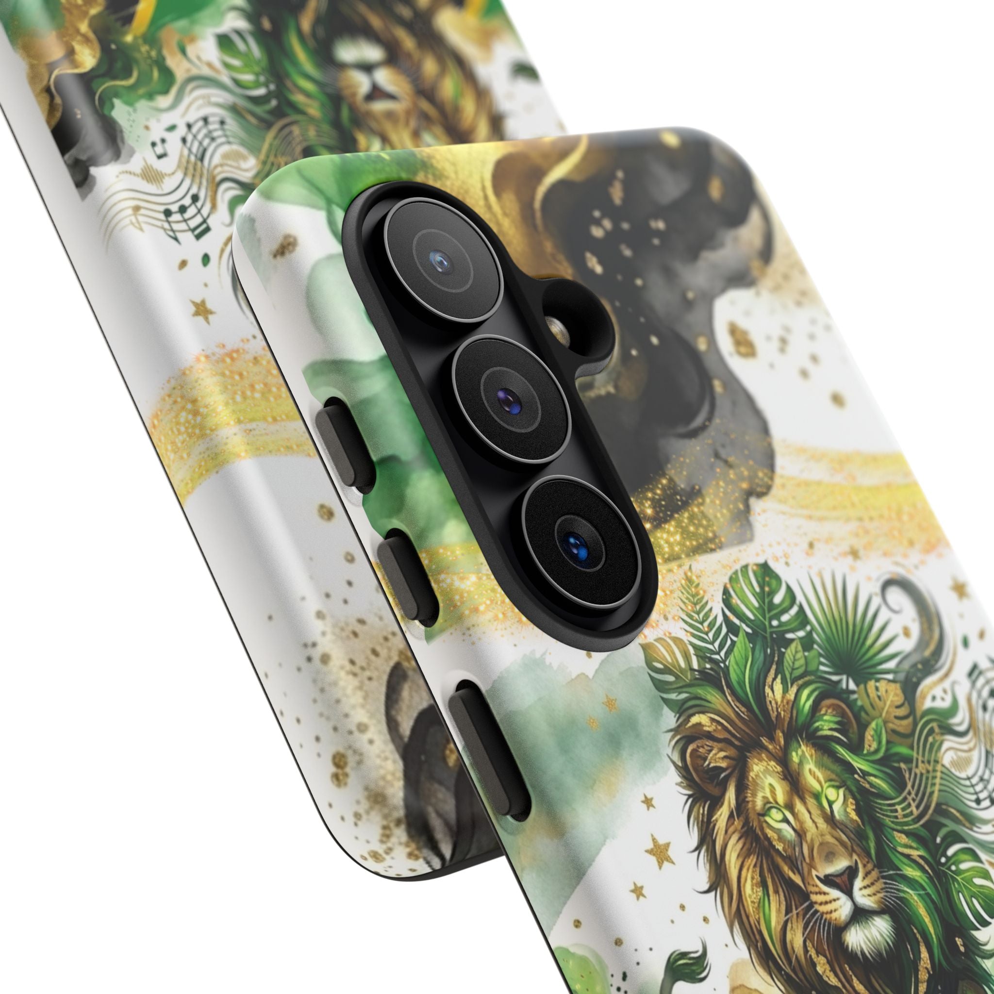Reggae Lion Phone Case — Jamaican Flag Rasta Art Tough Phone Cover