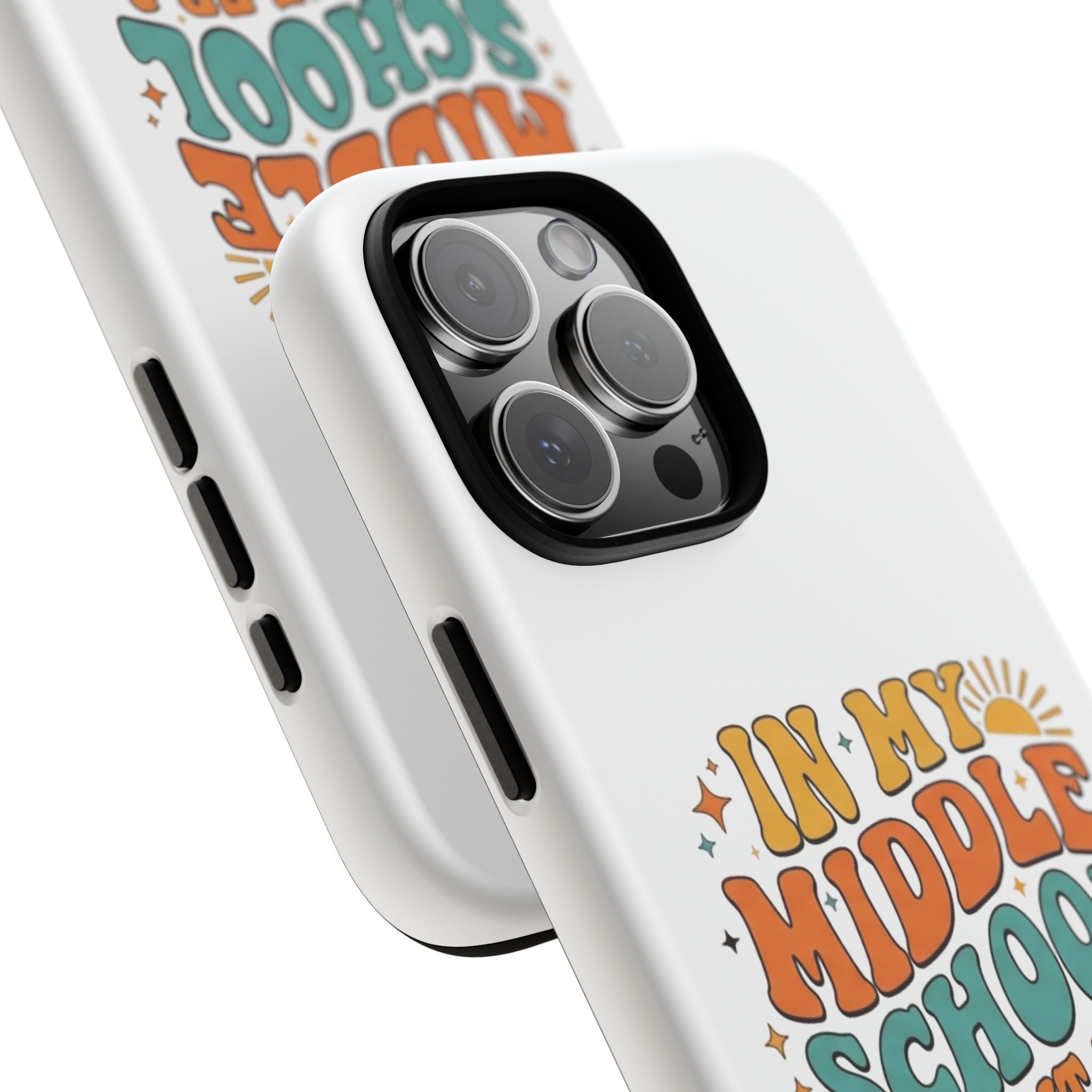 Middle School Parent Phone Case — "In My Middle School Parent Era" Retro Design