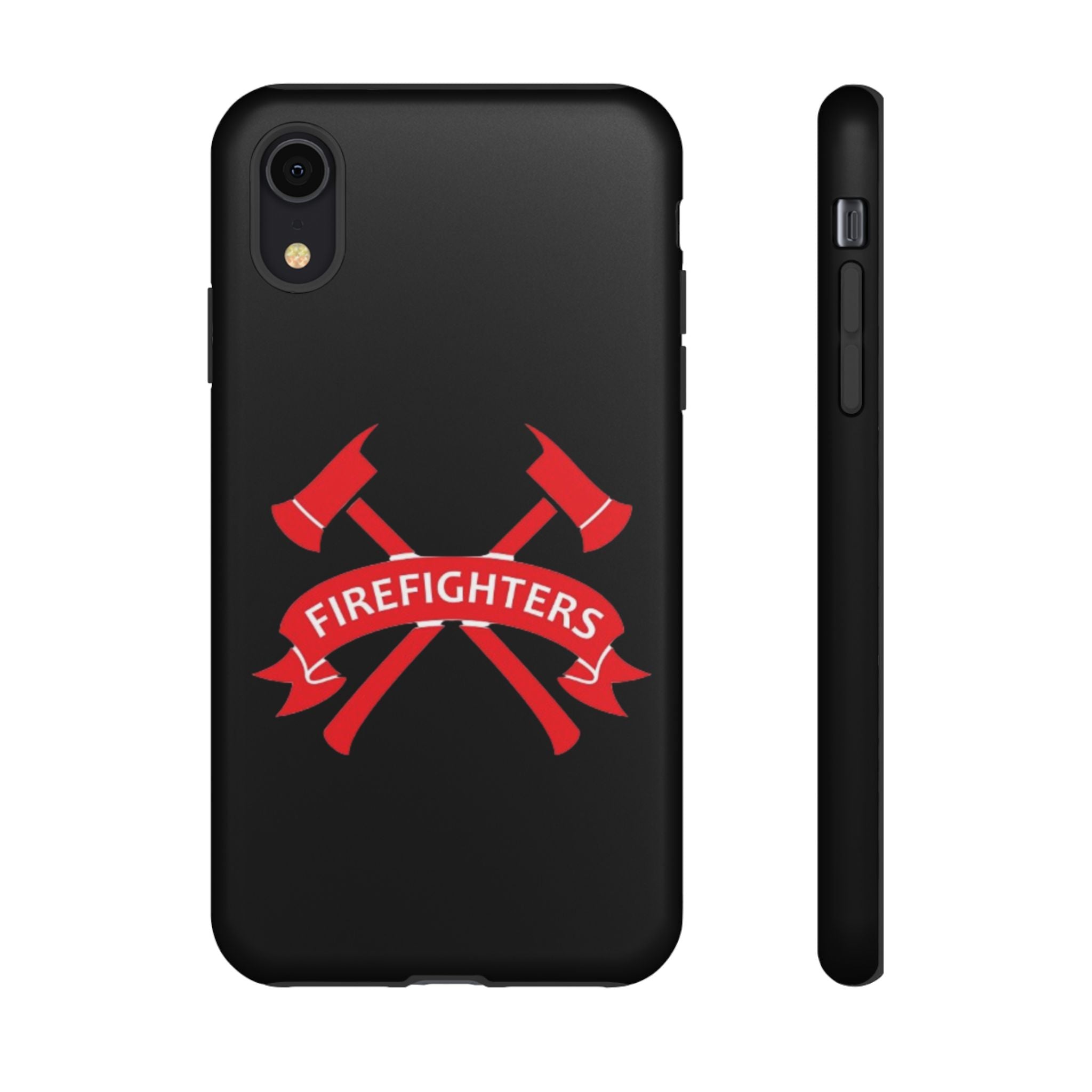Firefighters Tough Phone Case — Red Crossed Axes Design