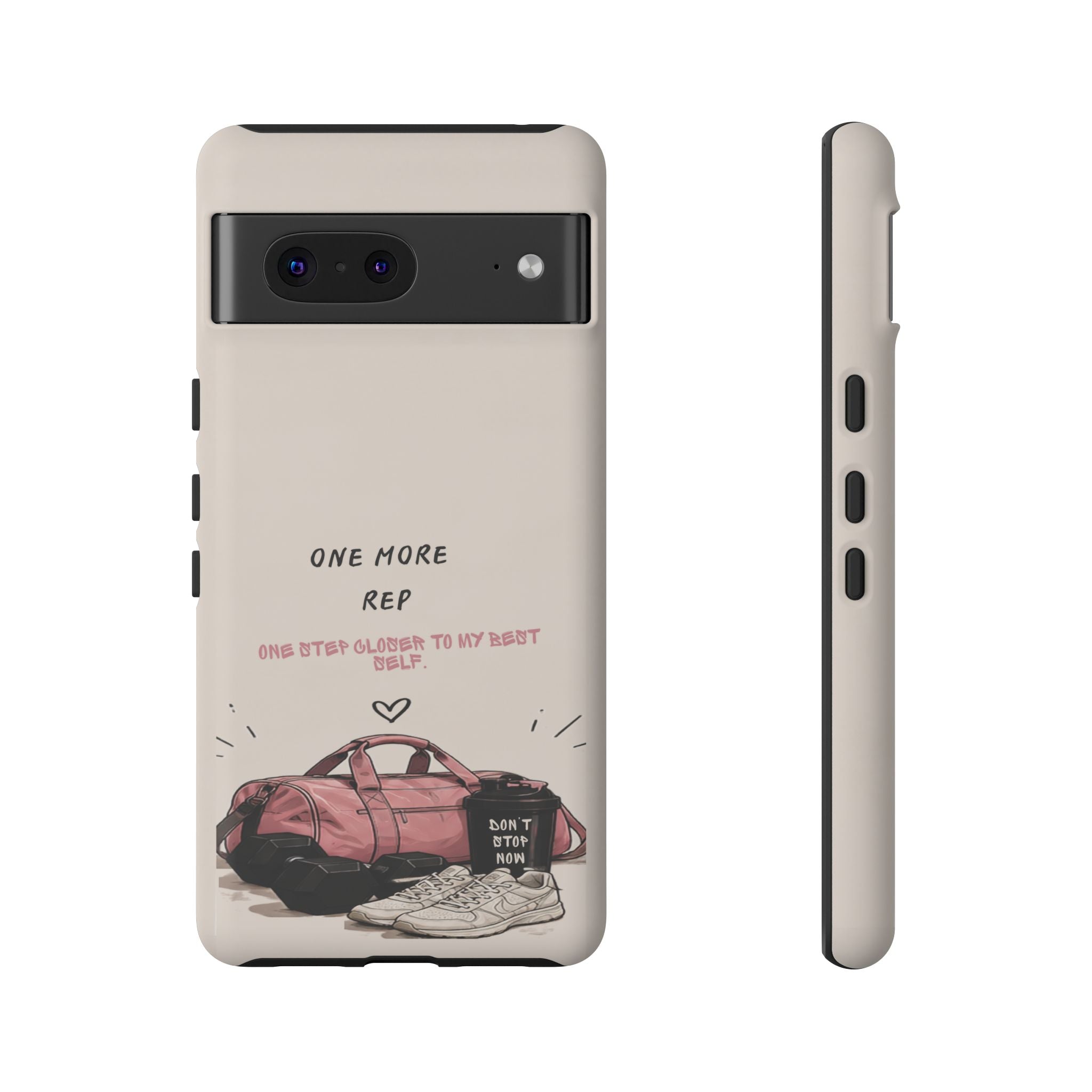 Gym Phone Case — "One More Rep" Workout Duffle & Sneakers Protective Case
