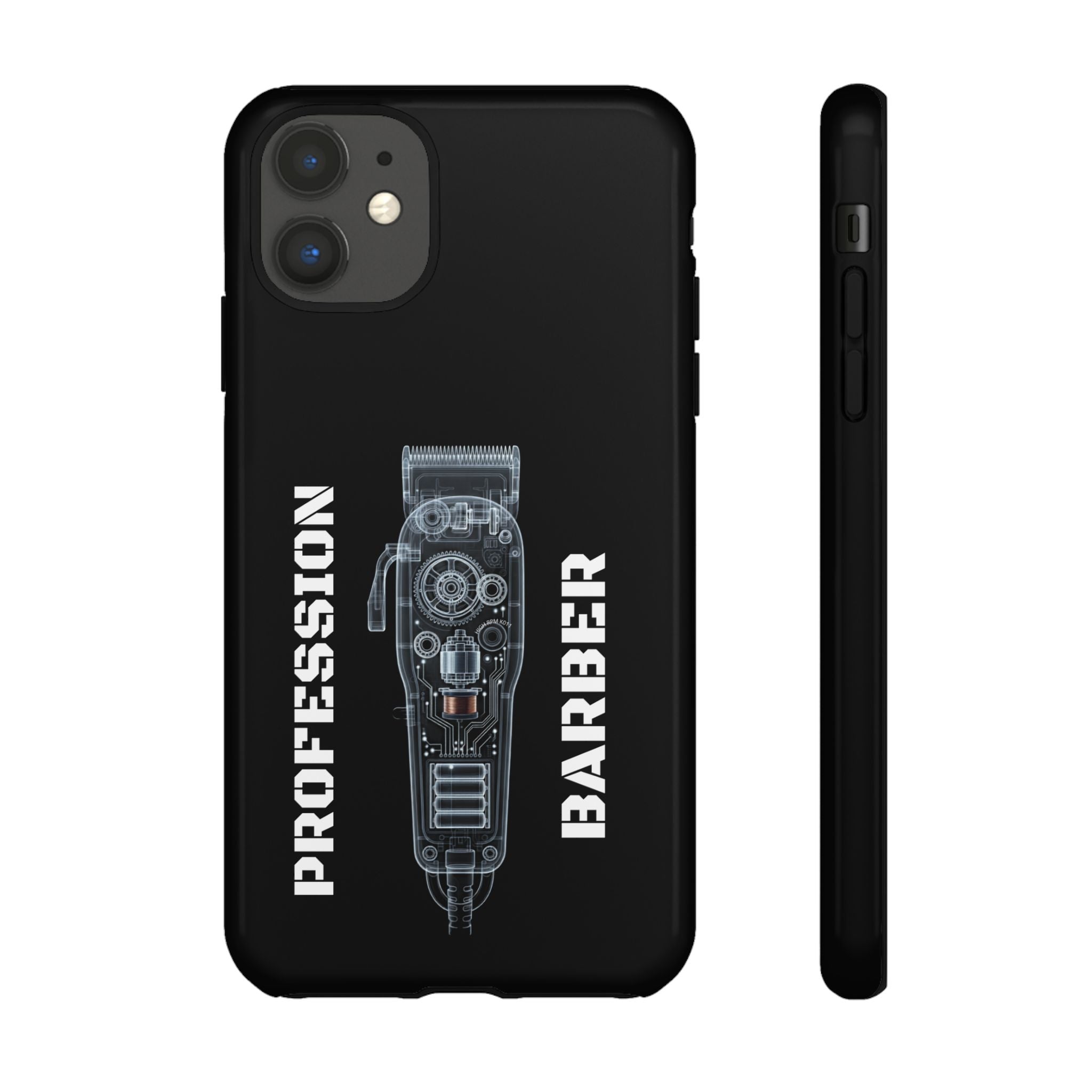 Barber Clip Cord X‑Ray Tough Phone Case – Professional Barber Gift
