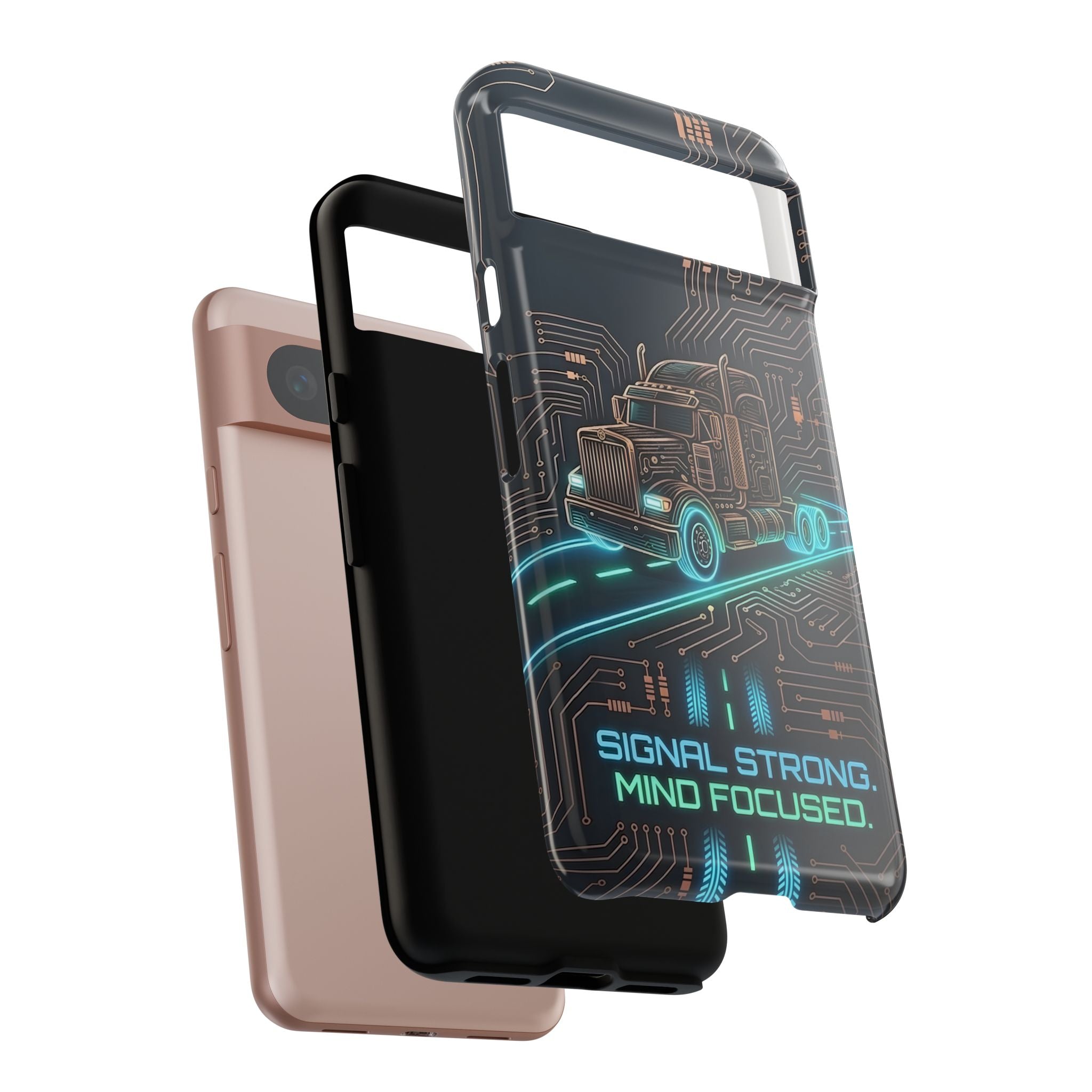 Truck Driver Gamer Phone Case — “Real Life. No Pause Button.”