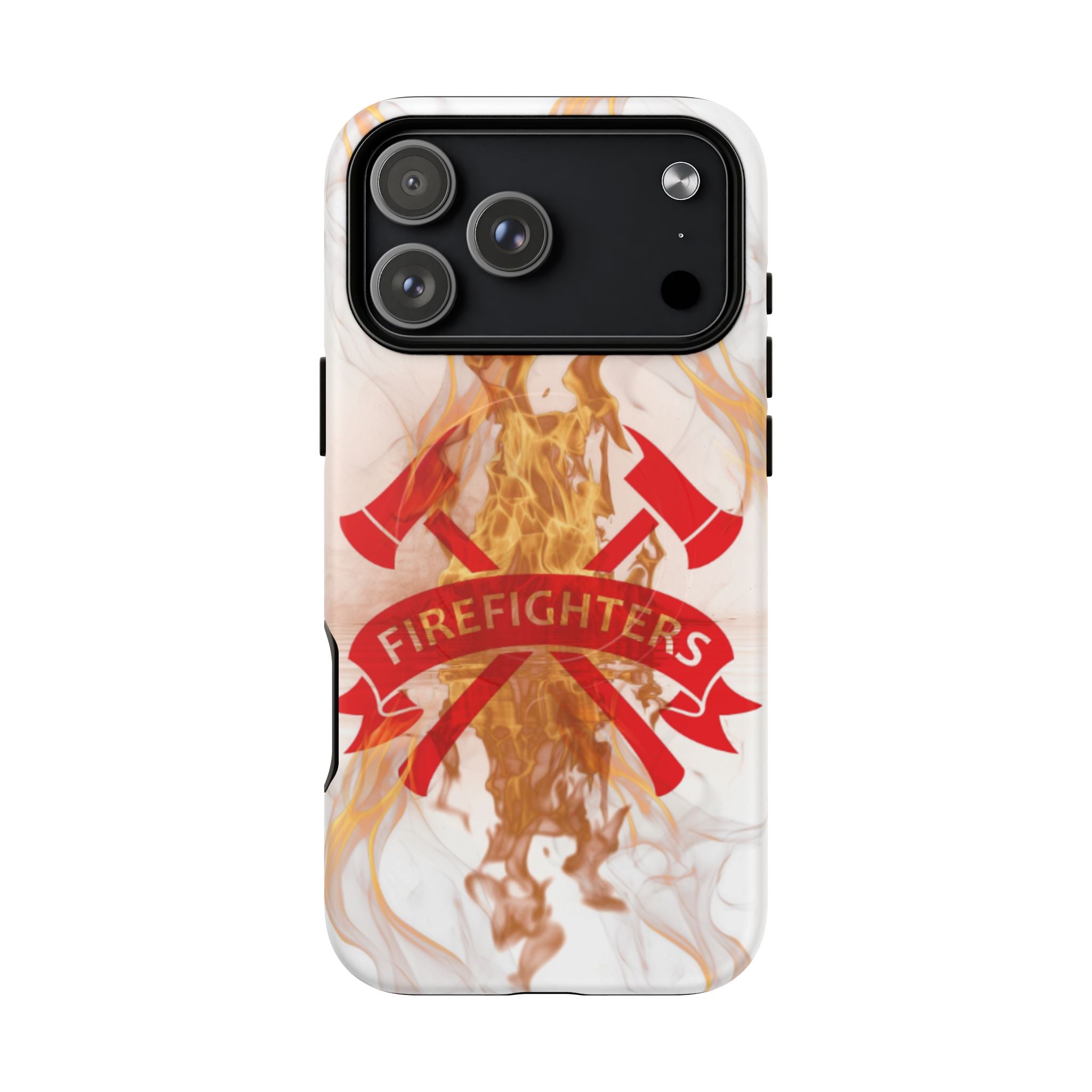 Firefighter Emblem Tough Magnetic Phone Case — Flame Design