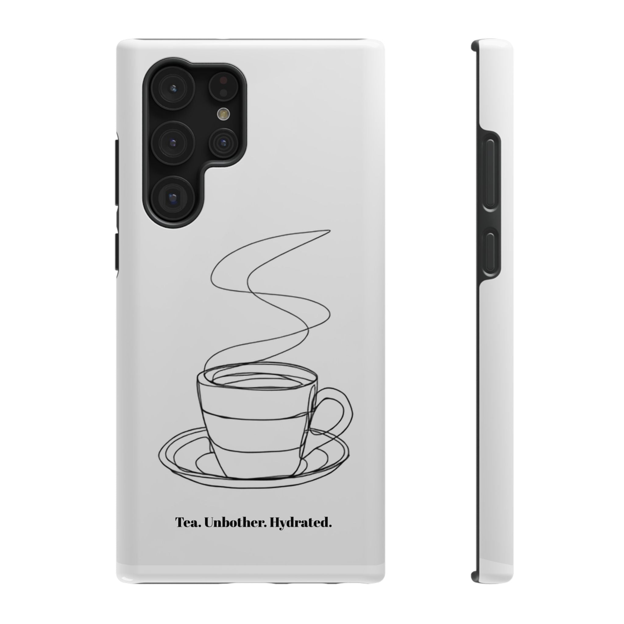 Tea Unbothered Hydrated Phone Case — Impact-Resistant