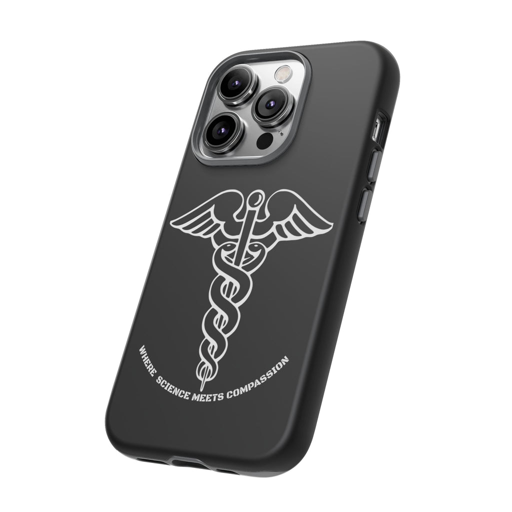 Medical Caduceus Phone Case — "Where Science Meets Compassion" Protective iPhone Cover