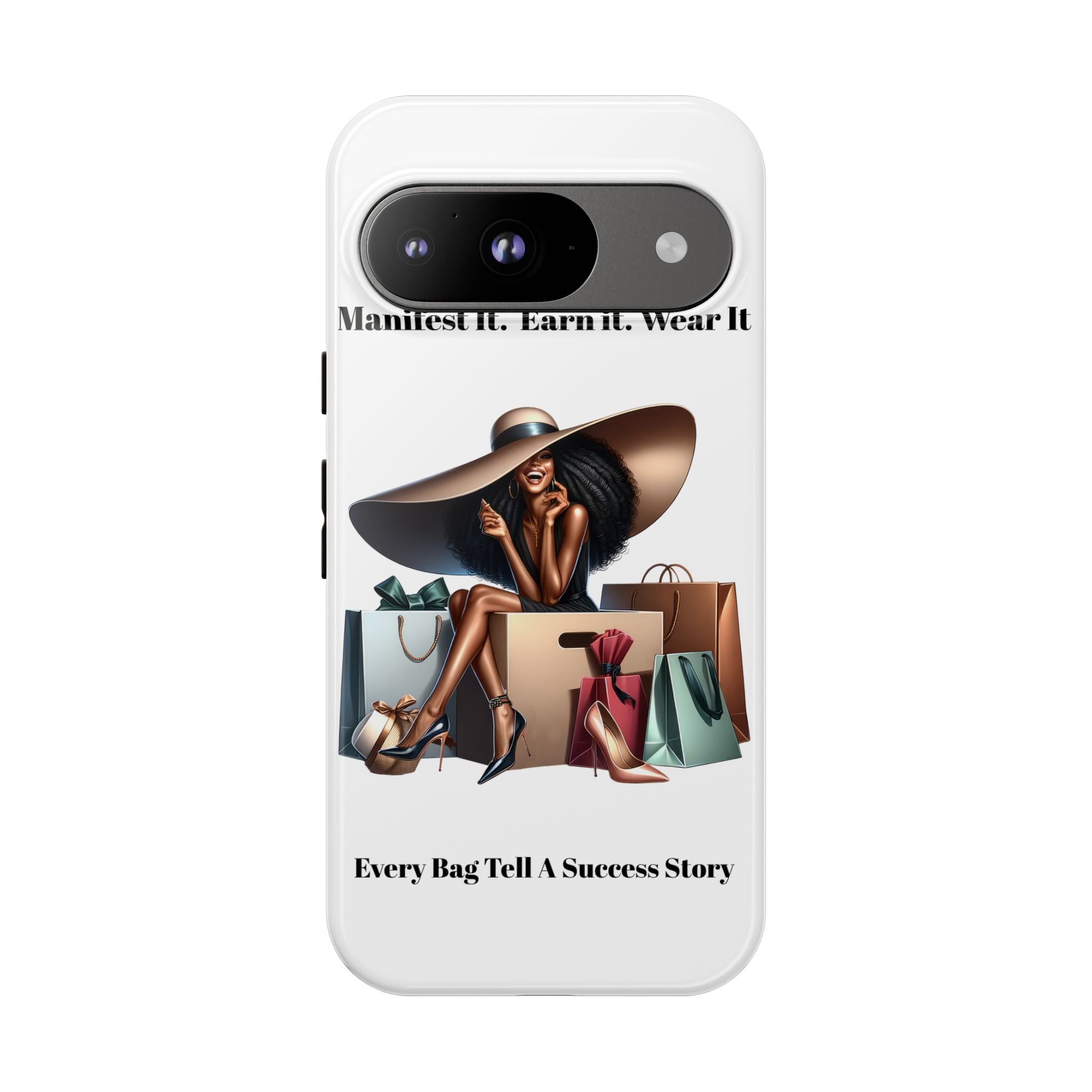 Phone Case - "Manifest It. Earn It. Wear It." Chic Shopper Design