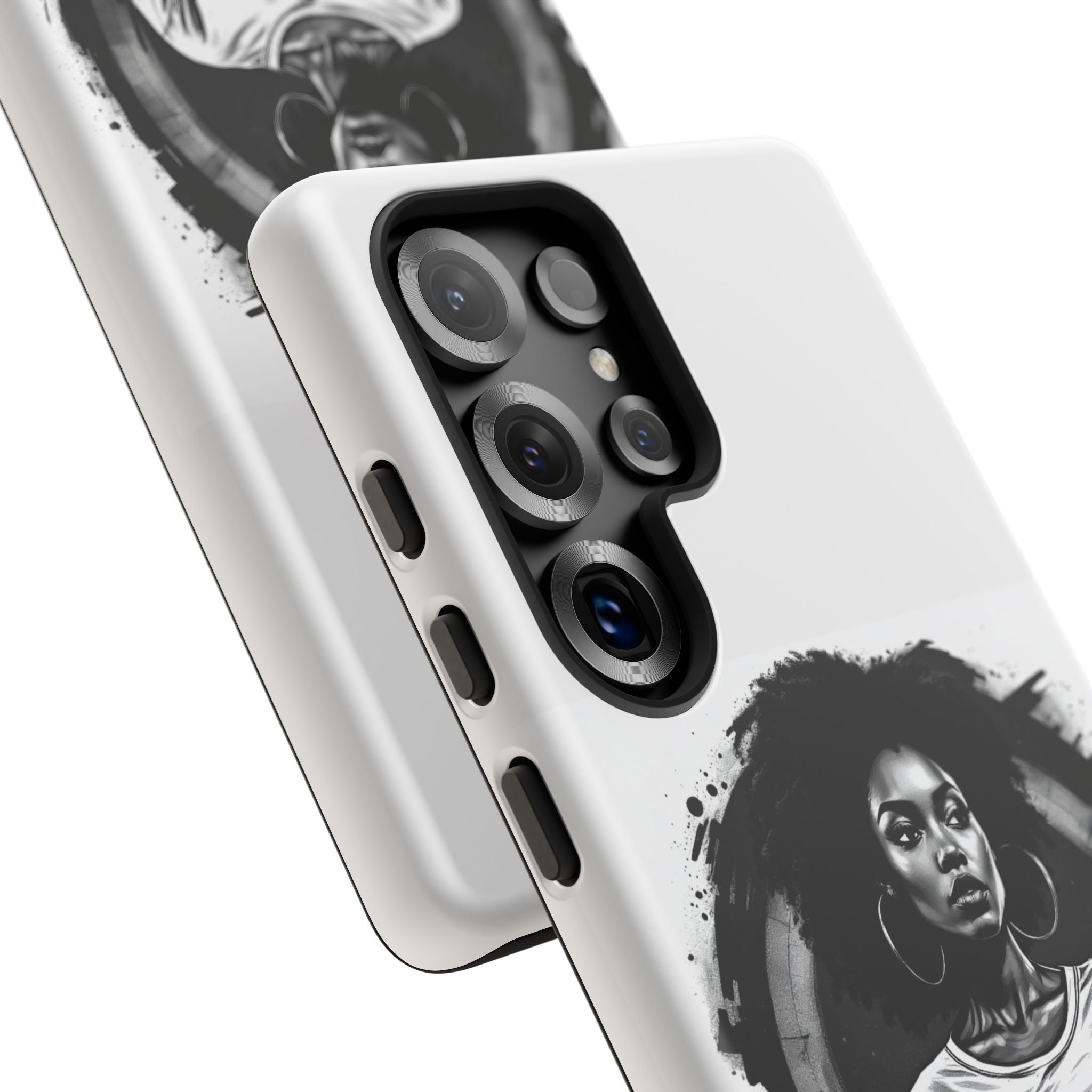 Phone Case — "Long Haul Loyalty" Black & White Portrait Protective Case