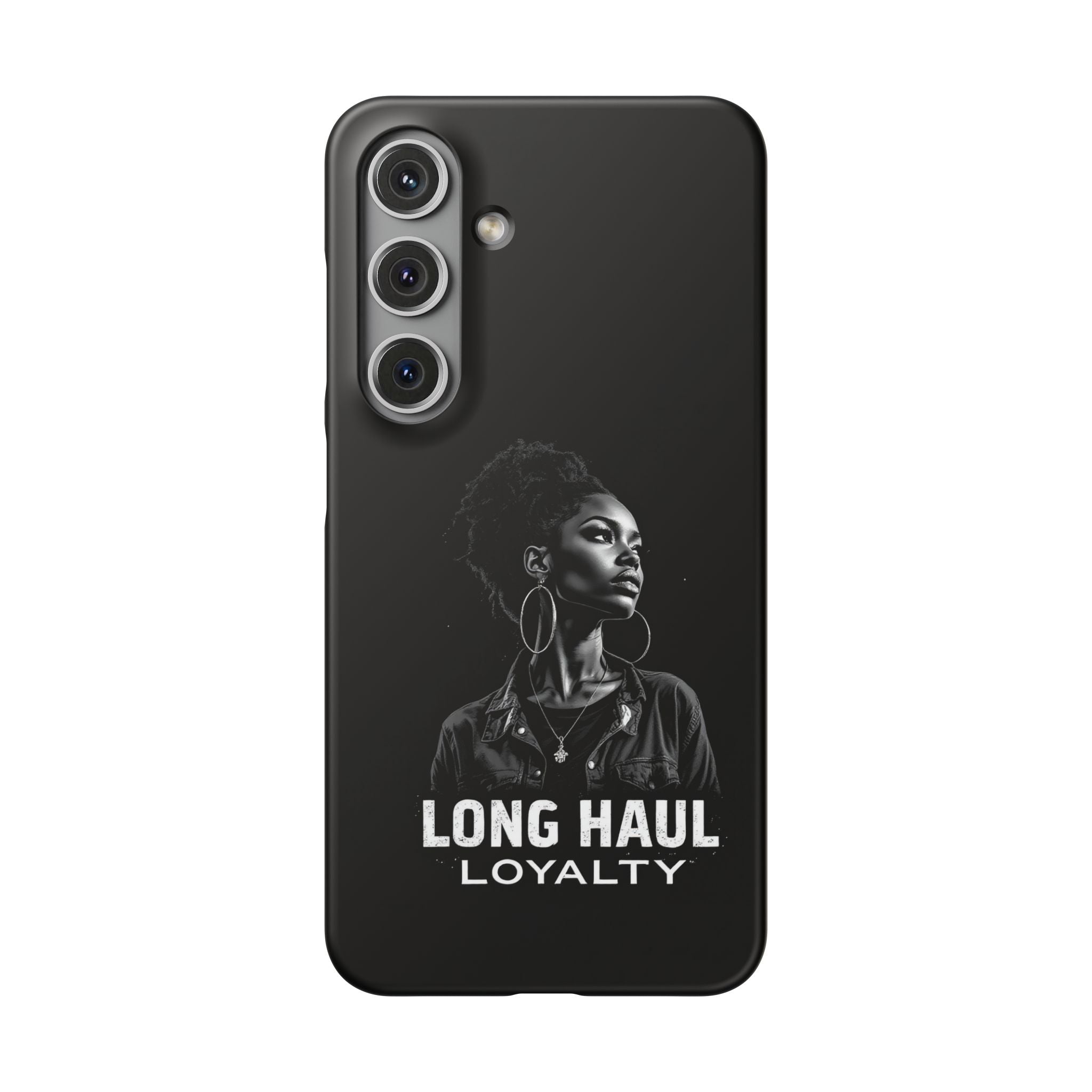 Phone Case — "Long Haul Loyalty" Black Portrait Snap Case