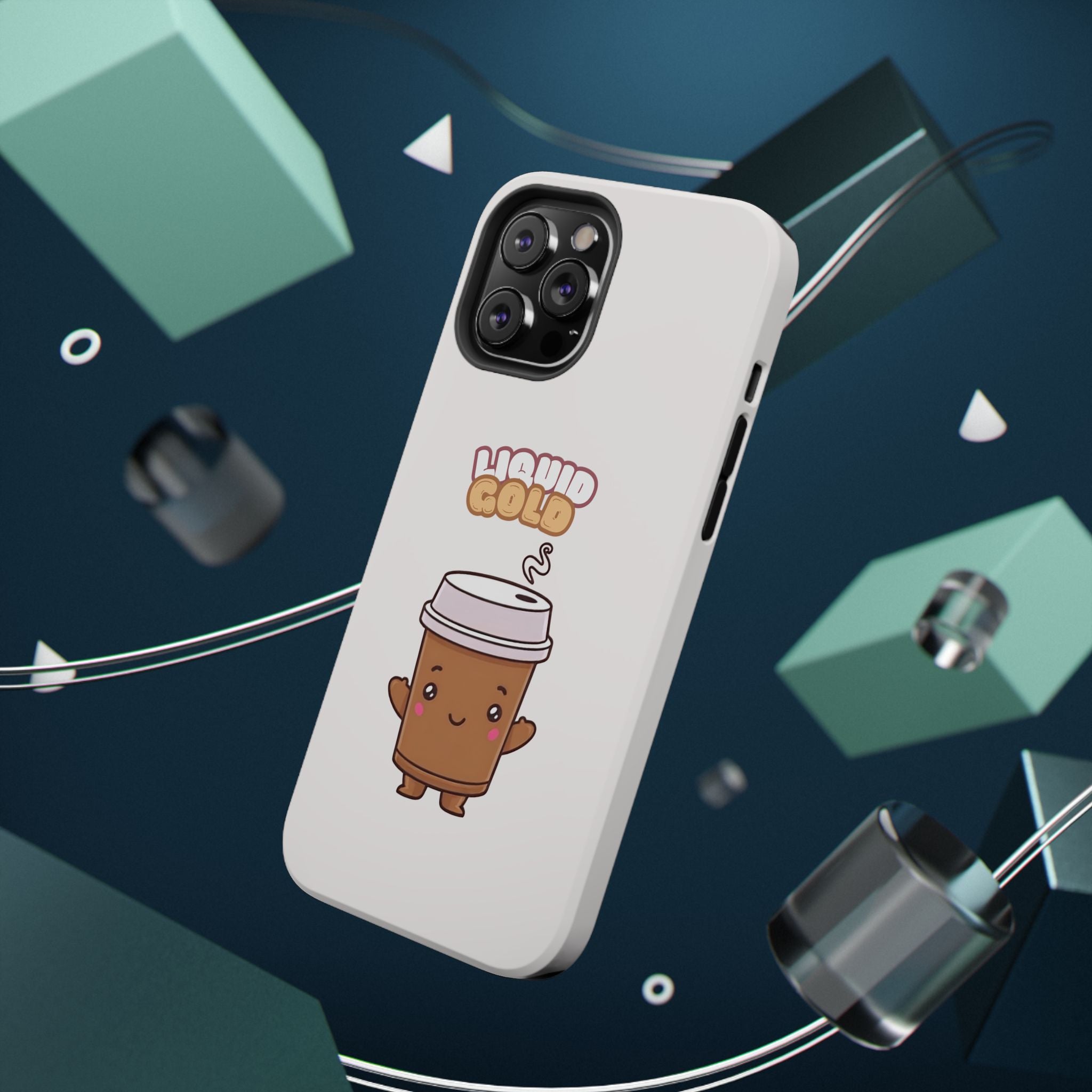 Coffee Cup Phone Case – “Liquid Gold” Cute Kawaii Espresso Impact-Resistant Case