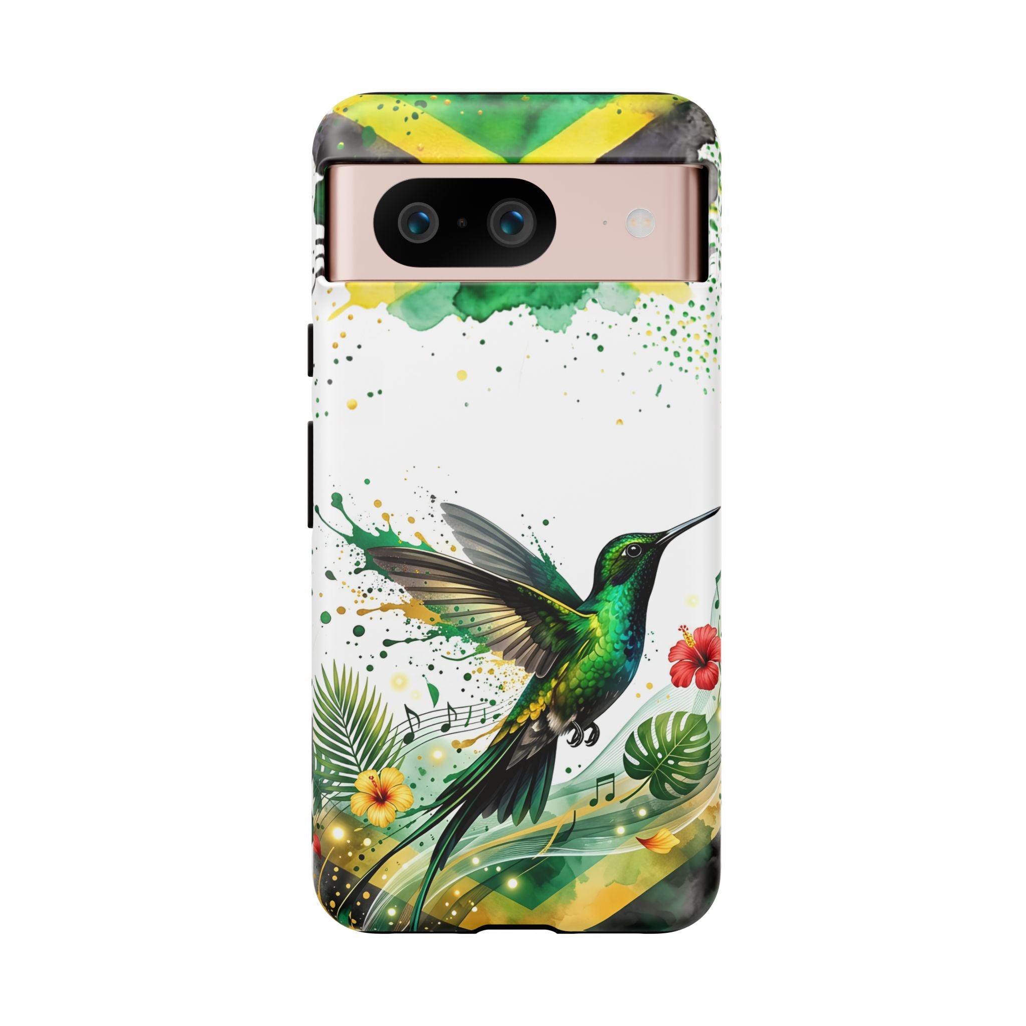 Hummingbird Jamaica Tough Phone Case – Tropical Floral Protective Cover