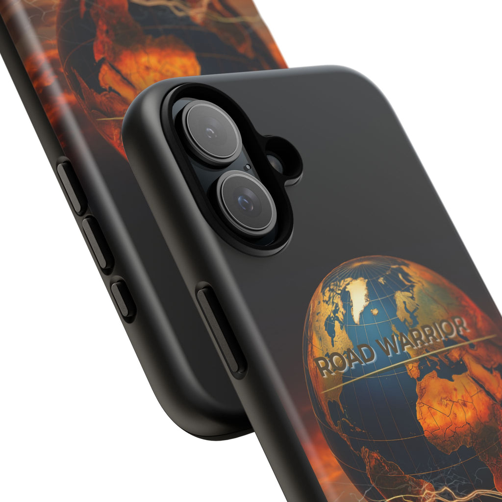 Truck Driver Phone Case — 'Global Road Warrior' Semi Truck Globe Tough Phone Cover
