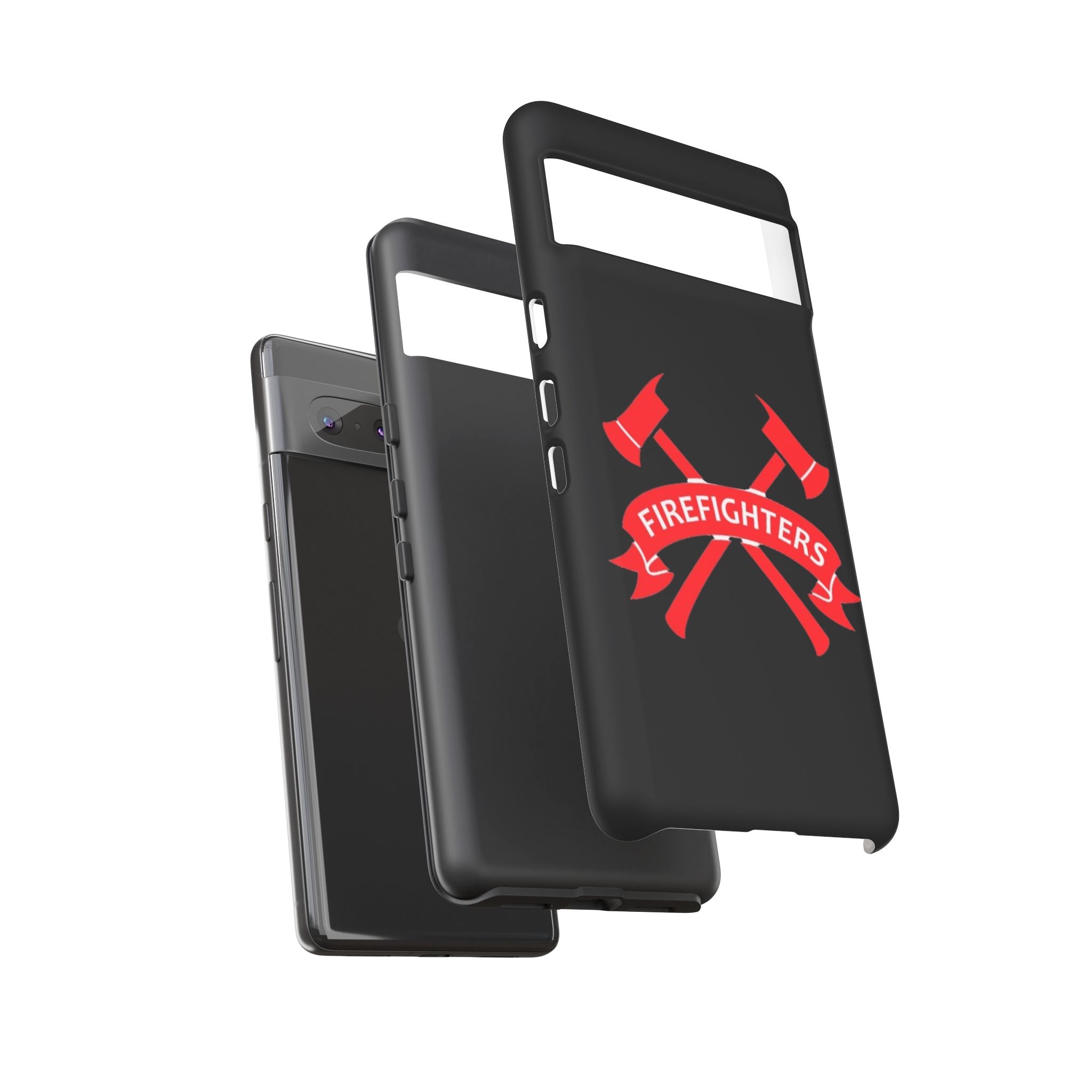 Firefighters Tough Phone Case — Red Crossed Axes Design