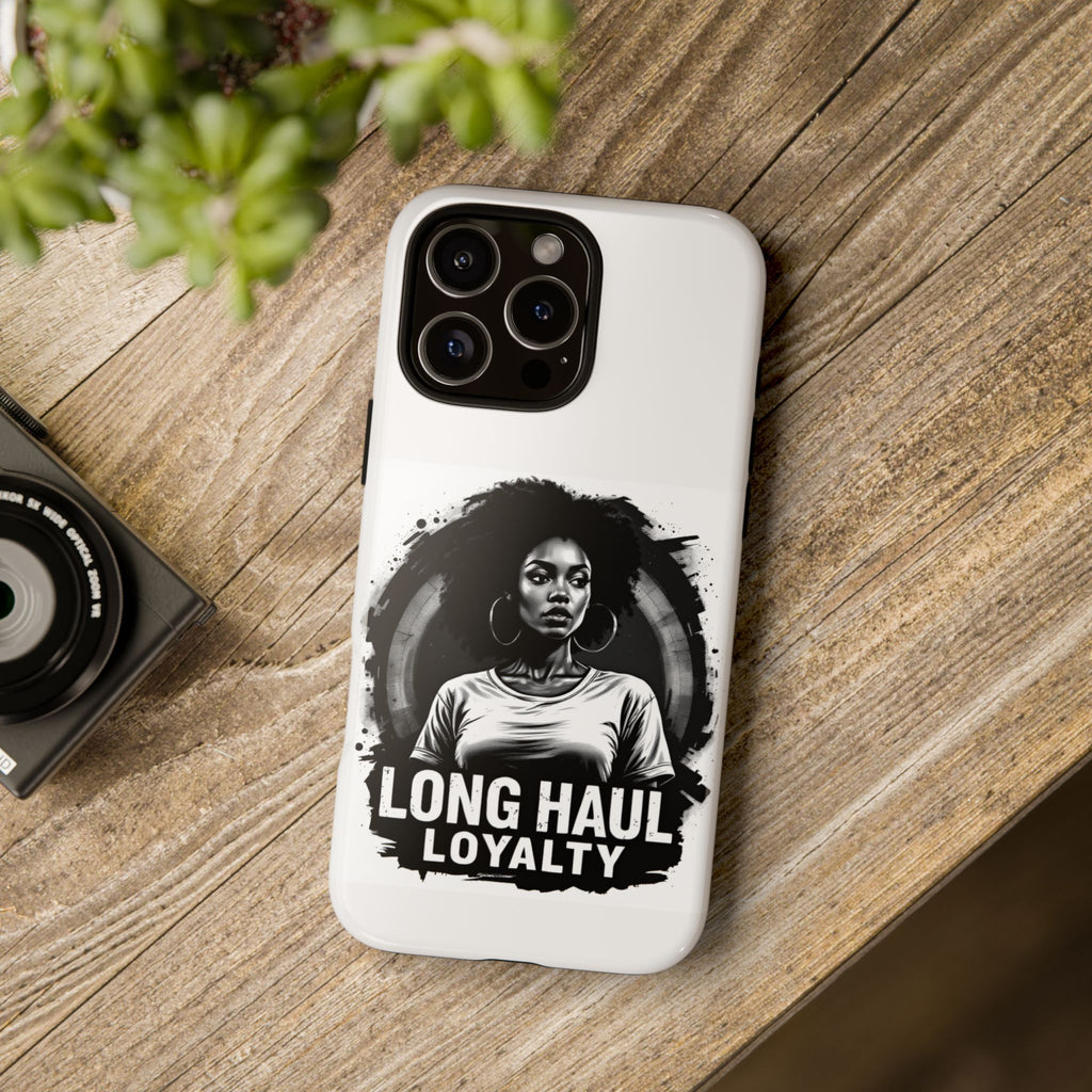 Phone Case — "Long Haul Loyalty" Black & White Portrait Protective Case