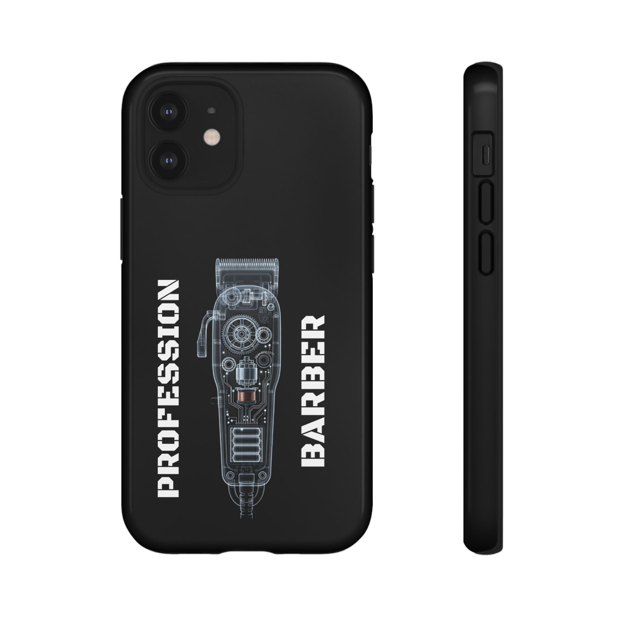 Barber Clip Cord X‑Ray Tough Phone Case – Professional Barber Gift