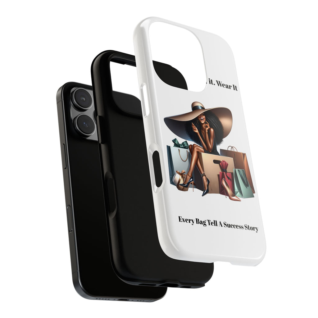 Phone Case - "Manifest It. Earn It. Wear It." Chic Shopper Design