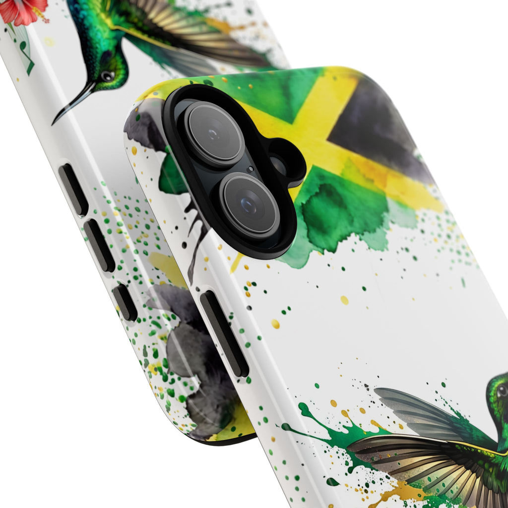 Hummingbird Jamaica Tough Phone Case – Tropical Floral Protective Cover