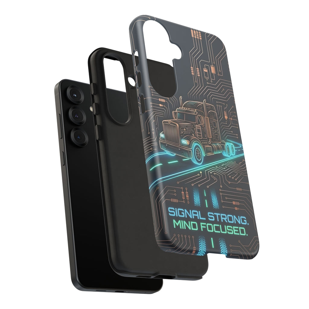 Truck Driver Gamer Phone Case — “Real Life. No Pause Button.”