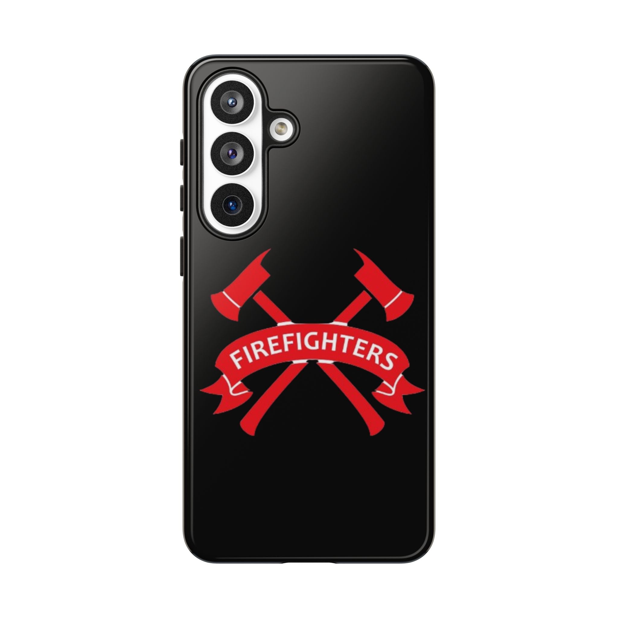 Firefighters Tough Phone Case — Red Crossed Axes Design
