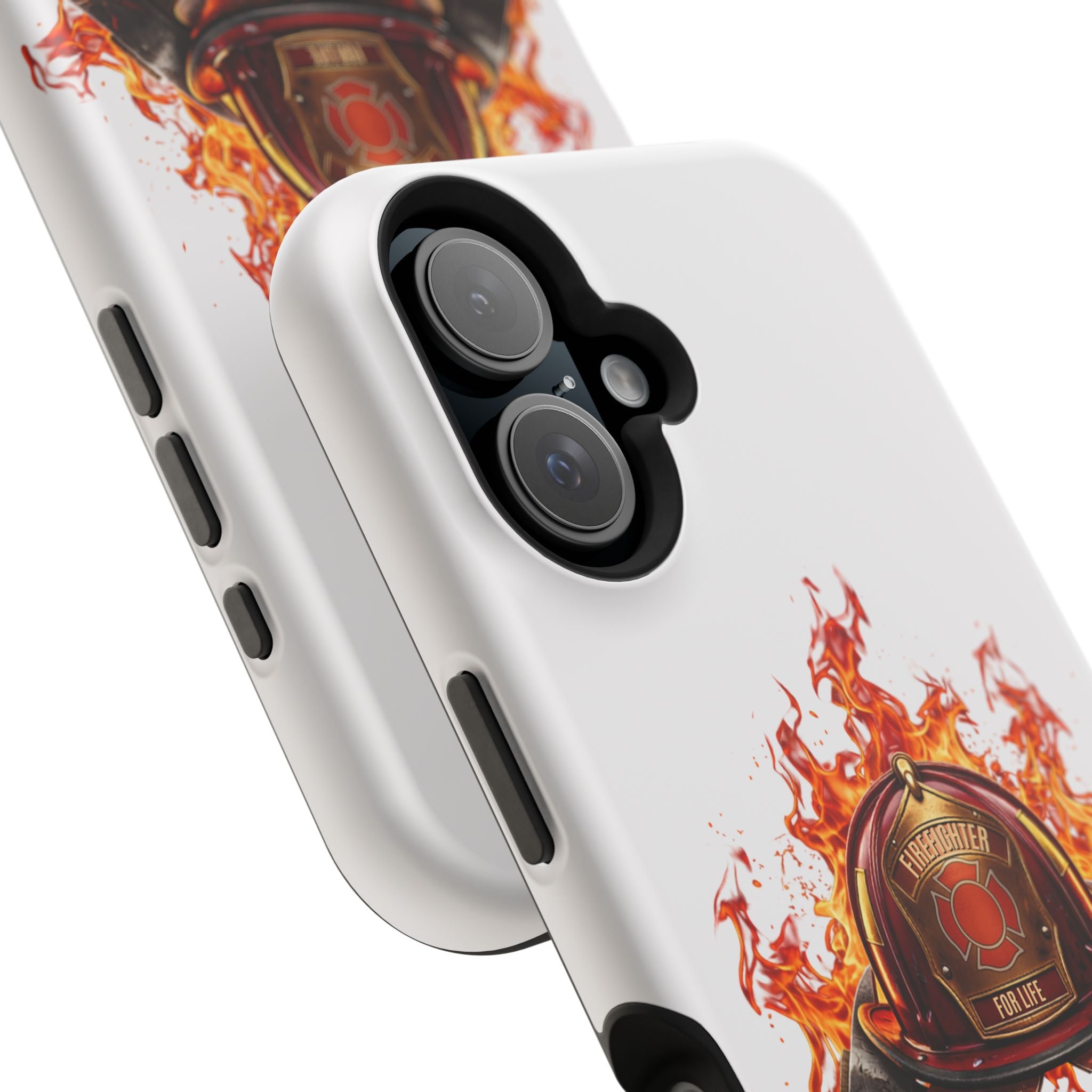 Firefighter Helmet Flames Phone Case — Station 117 Magnetic Impact-Resistant Case