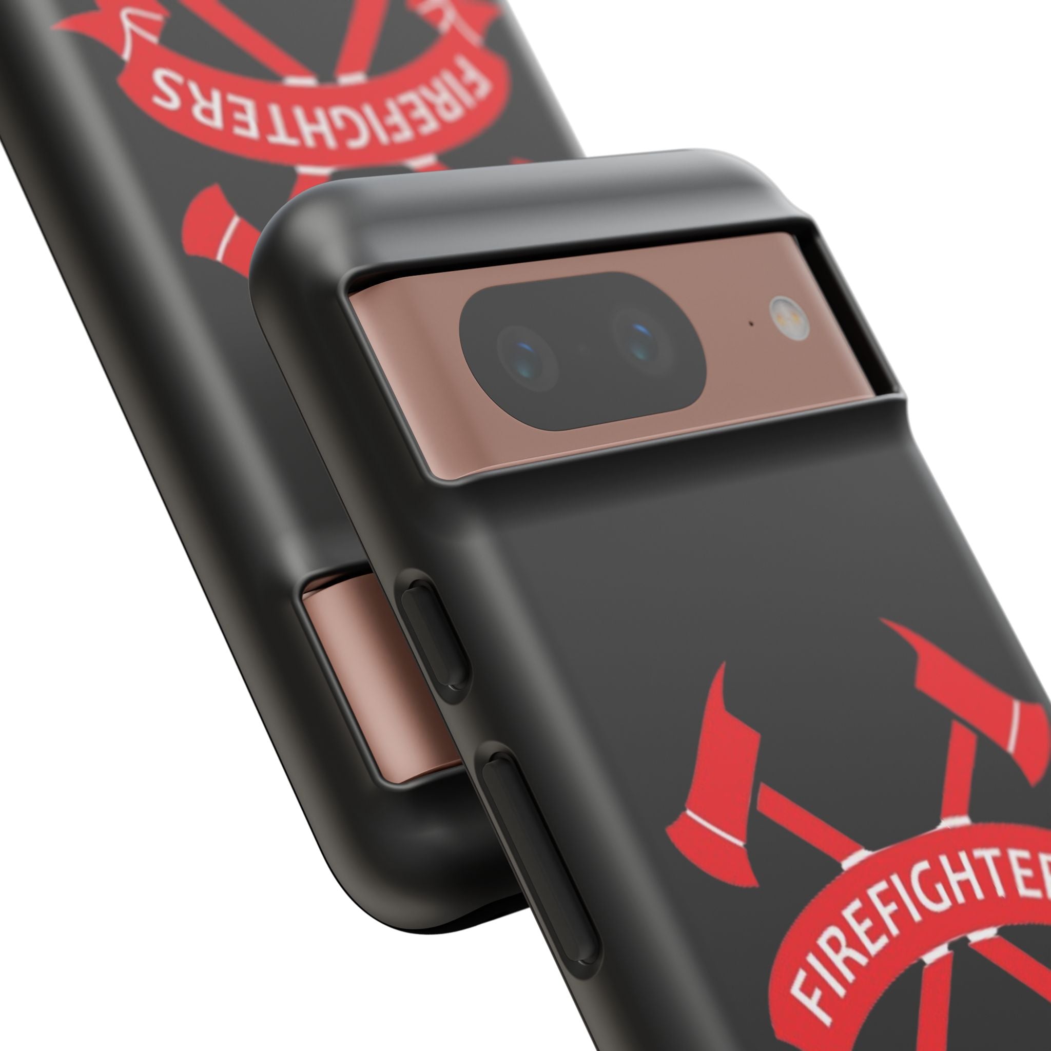 Firefighters Tough Phone Case — Red Crossed Axes Design