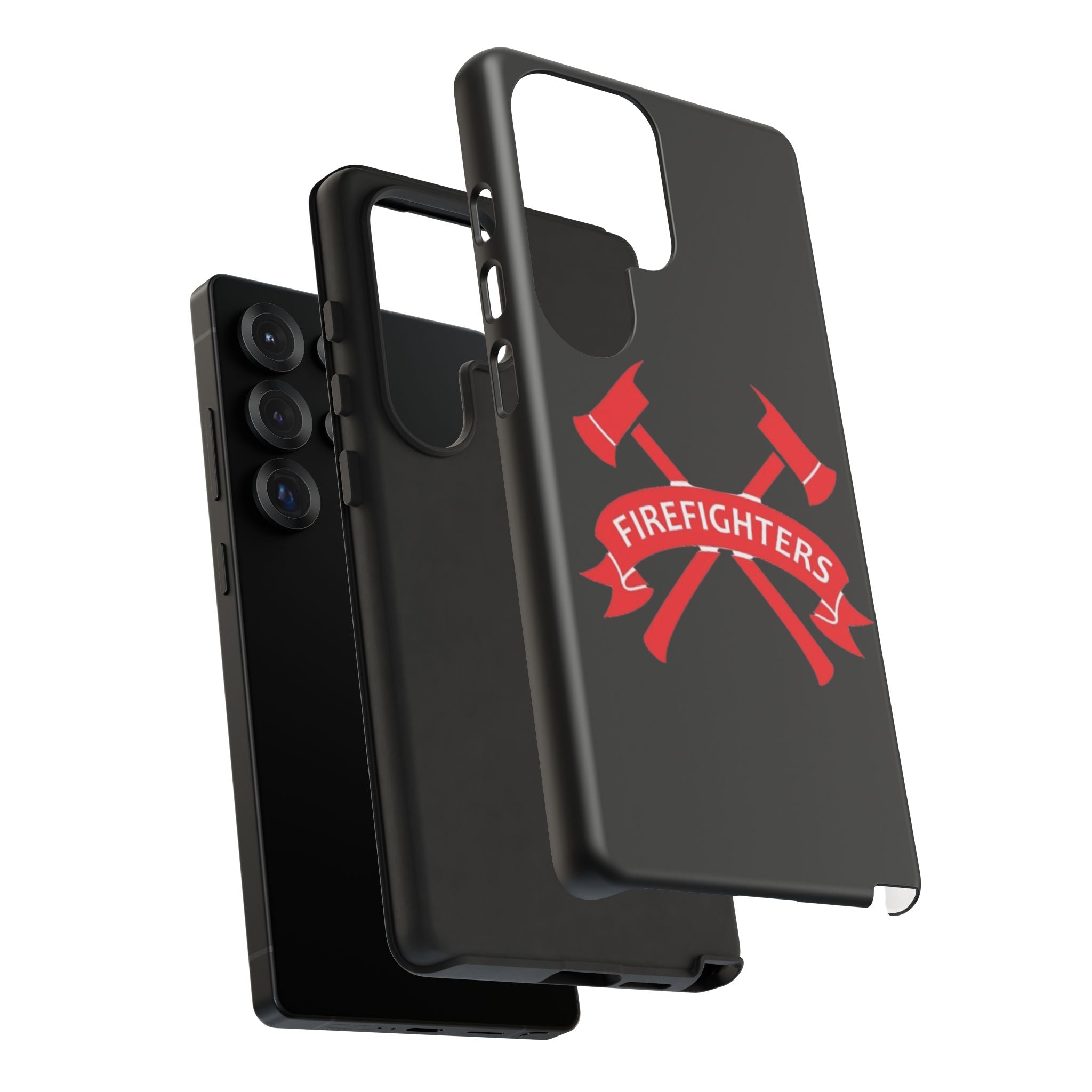 Firefighters Tough Phone Case — Red Crossed Axes Design