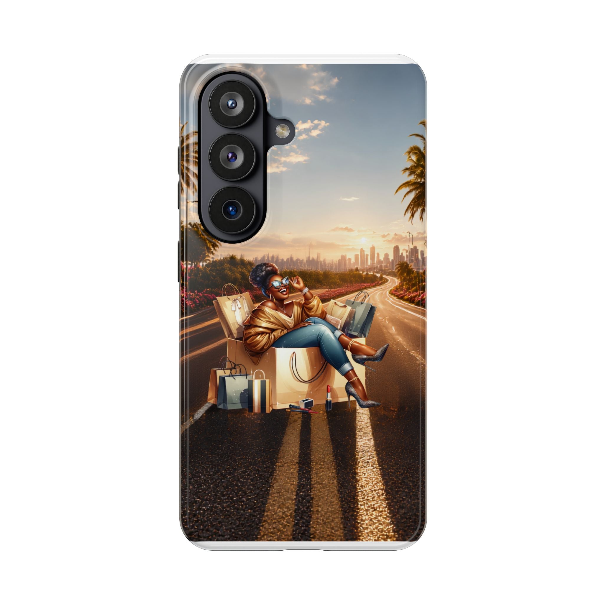 Sunset Roadtrip Tough Phone Case — Relaxed Traveler Design