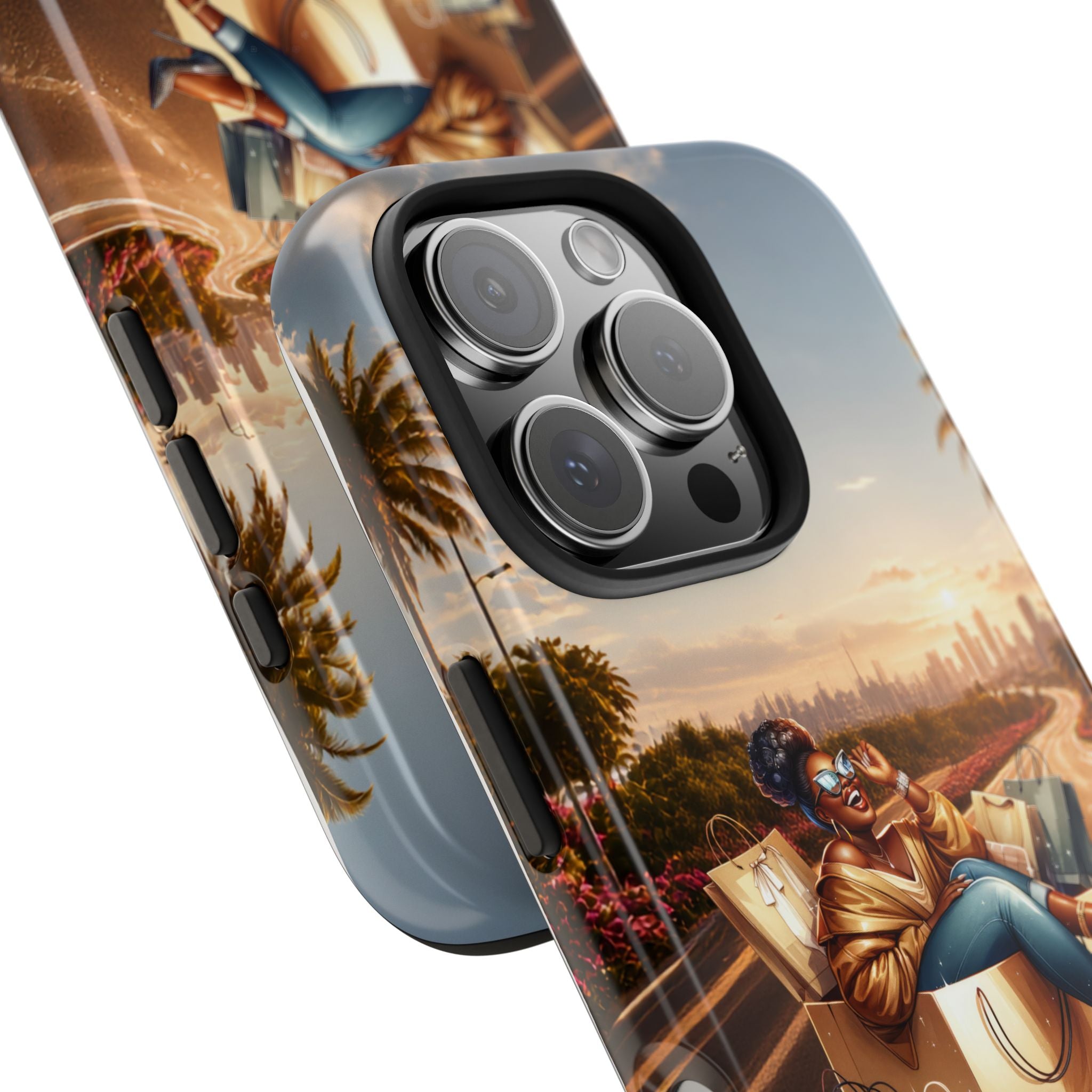 Sunset Roadtrip Tough Phone Case — Relaxed Traveler Design