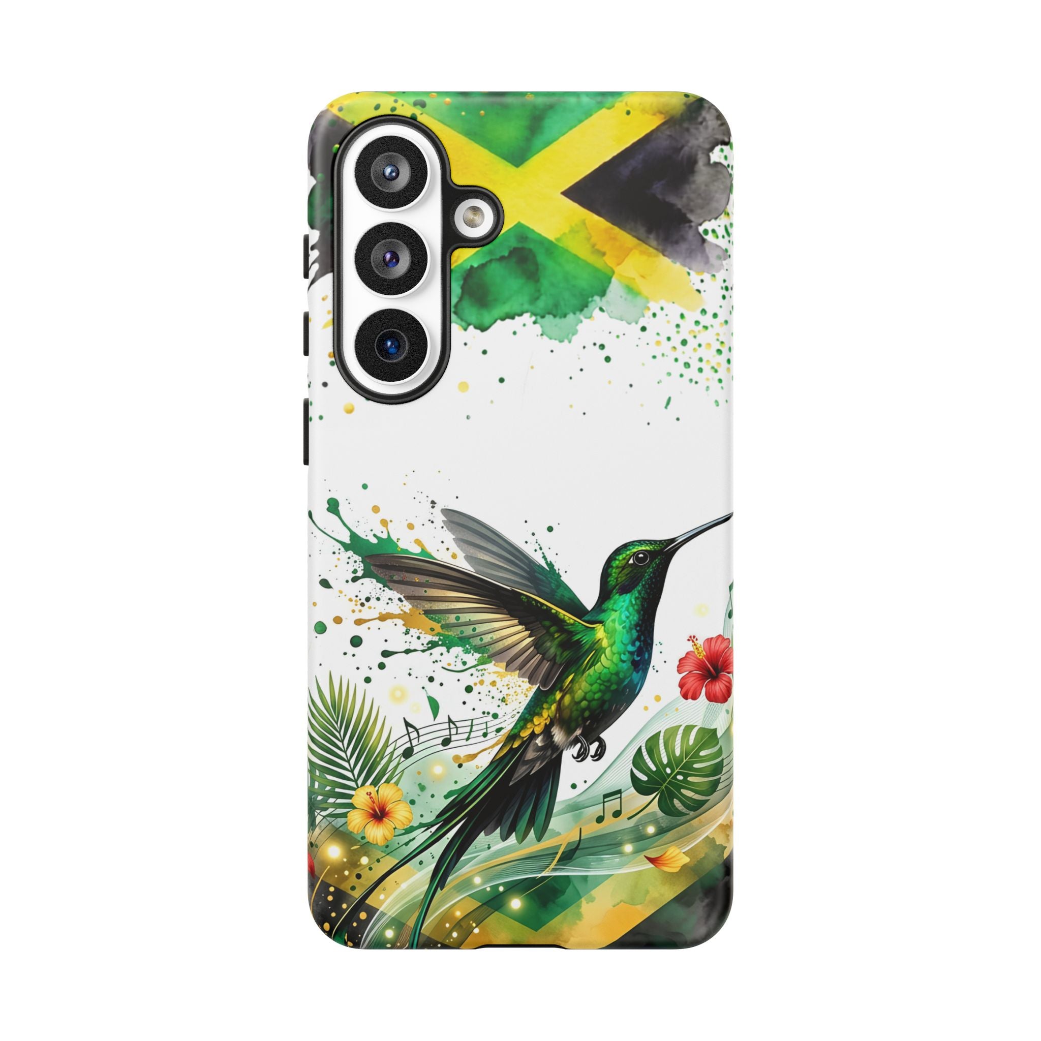 Hummingbird Jamaica Tough Phone Case – Tropical Floral Protective Cover