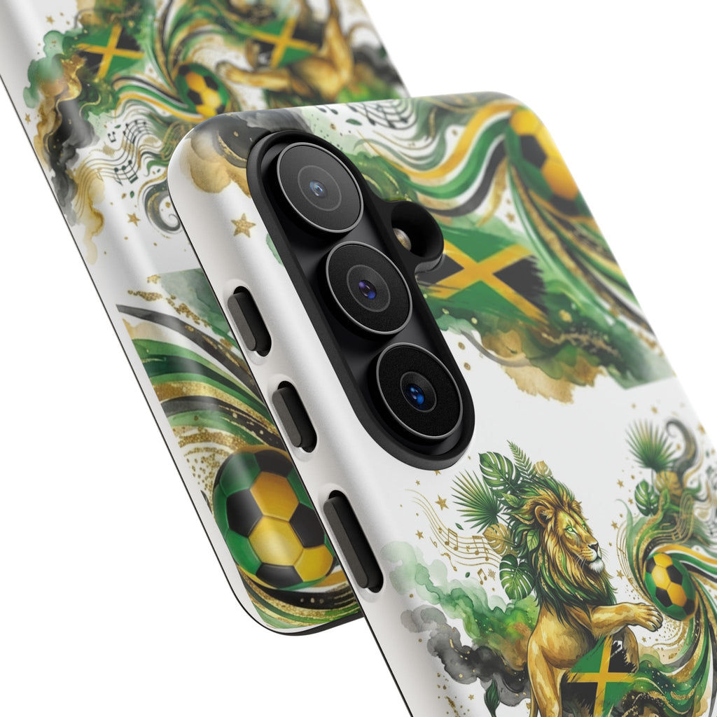 Jamaica Lion Phone Case — Jamaican Flag Rasta Protective Tough Case