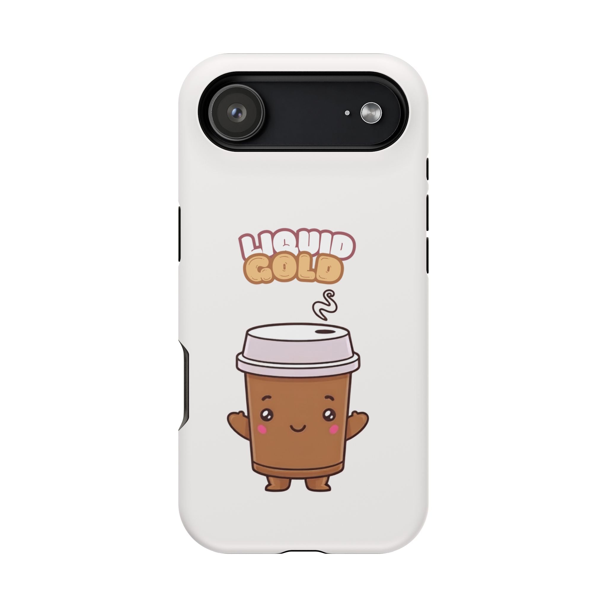 Coffee Cup Phone Case – “Liquid Gold” Cute Kawaii Espresso Impact-Resistant Case