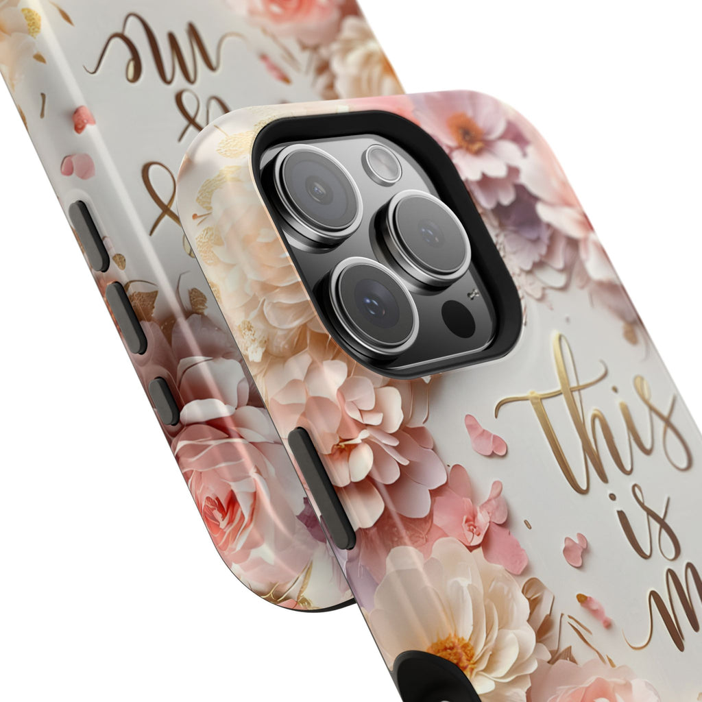 Floral "This Is Me" Phone Case — Impact-Resistant Floral Protective Cover