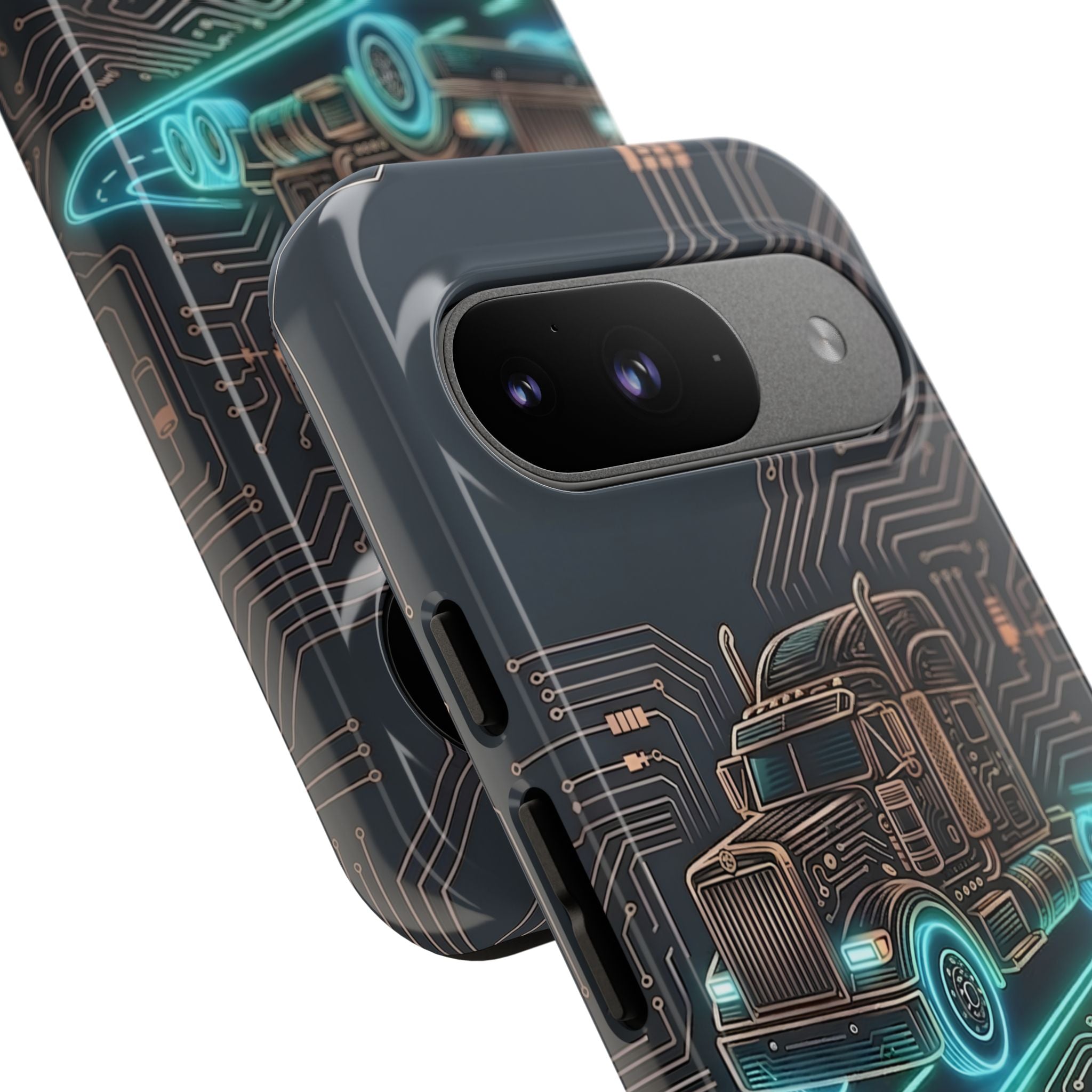 Truck Driver Gamer Phone Case — “Real Life. No Pause Button.”