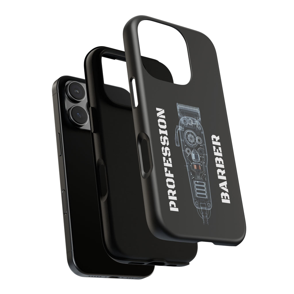 Barber Clip Cord X‑Ray Tough Phone Case – Professional Barber Gift
