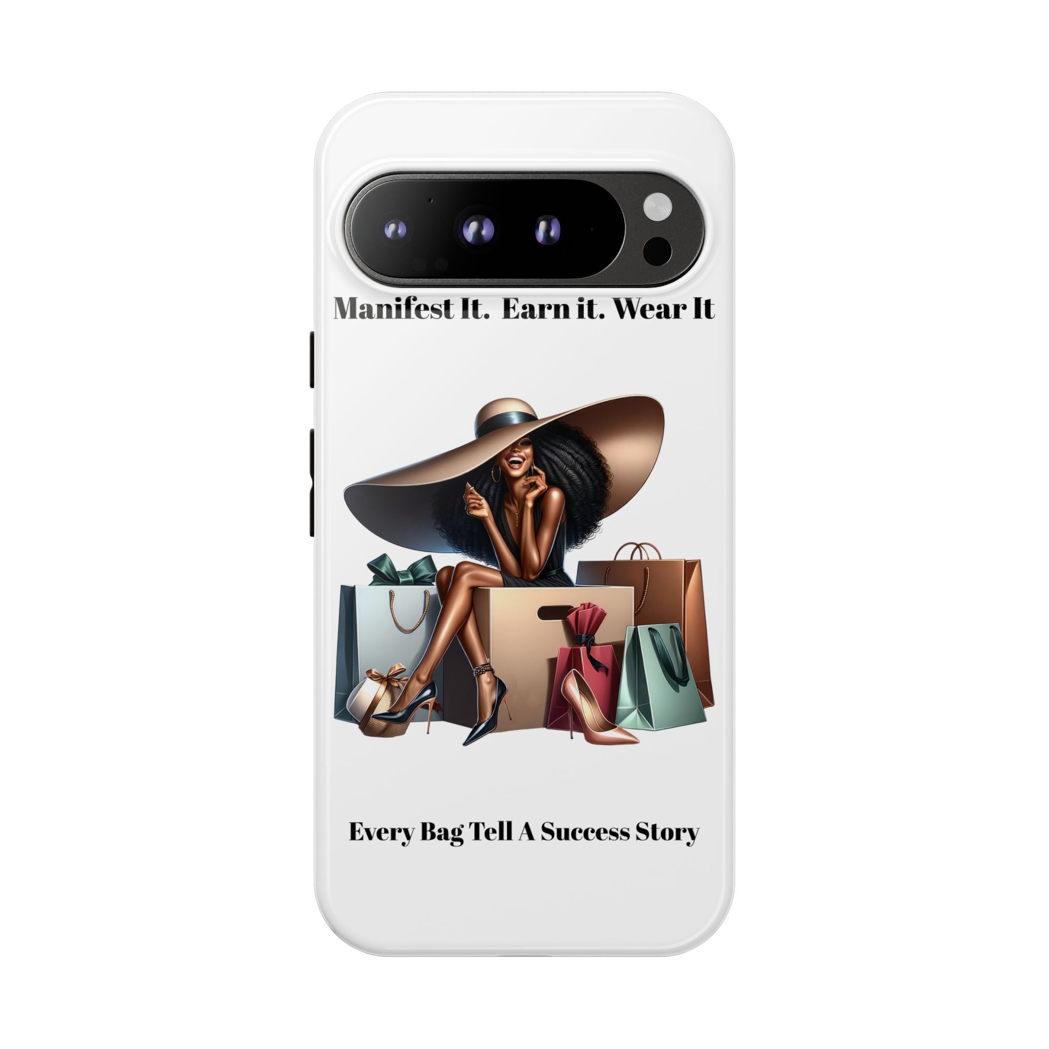 Phone Case - "Manifest It. Earn It. Wear It." Chic Shopper Design