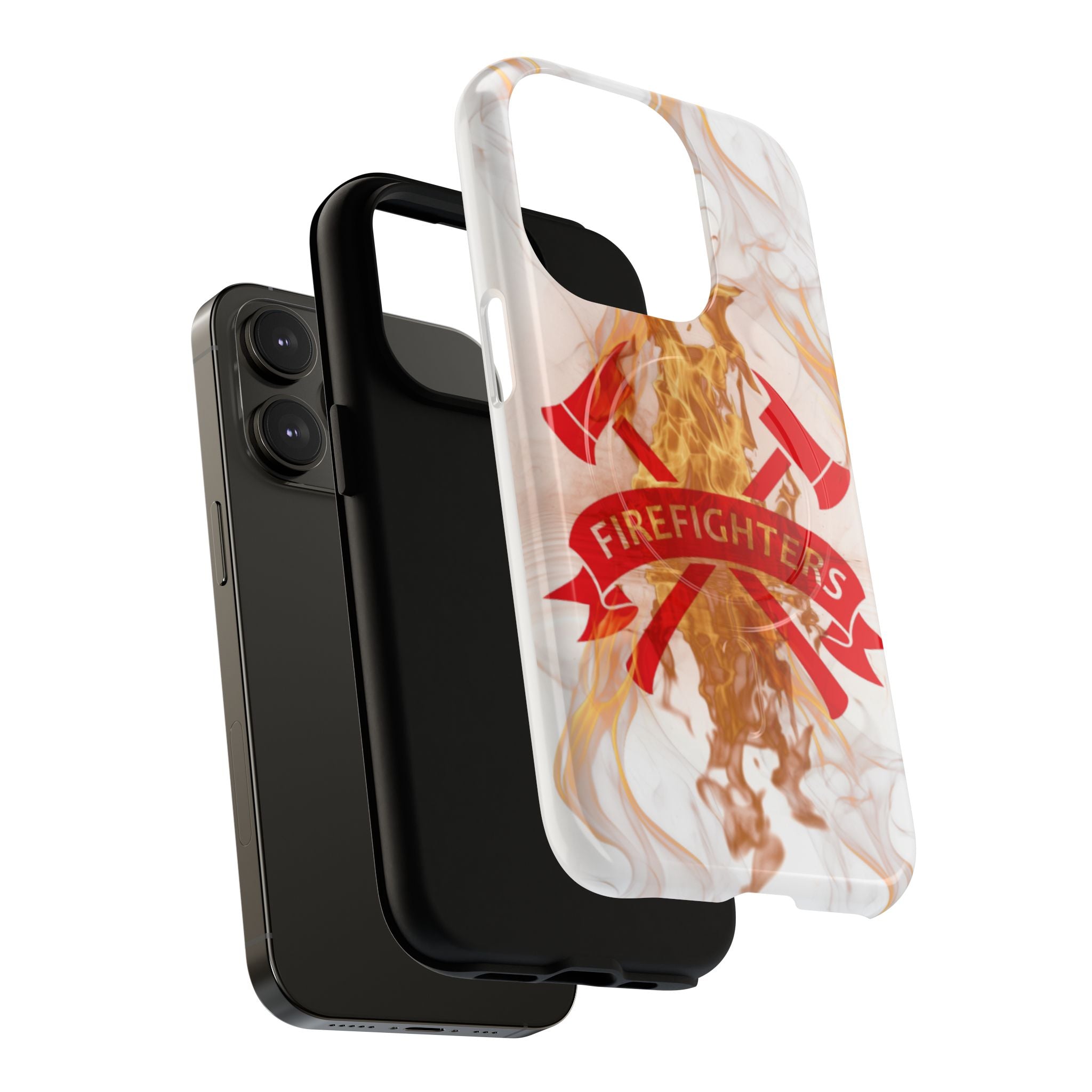 Firefighter Emblem Tough Magnetic Phone Case — Flame Design